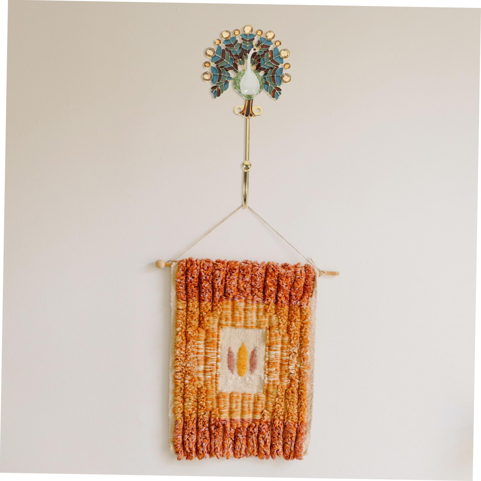 Tofficu 2 Piezas Gancho de pavo Delicado gancho de chaquetas baño manos ganchos de animales para colgar perchas gancho de pared decorativo gancho para colgar ropa Aleación de zinc
