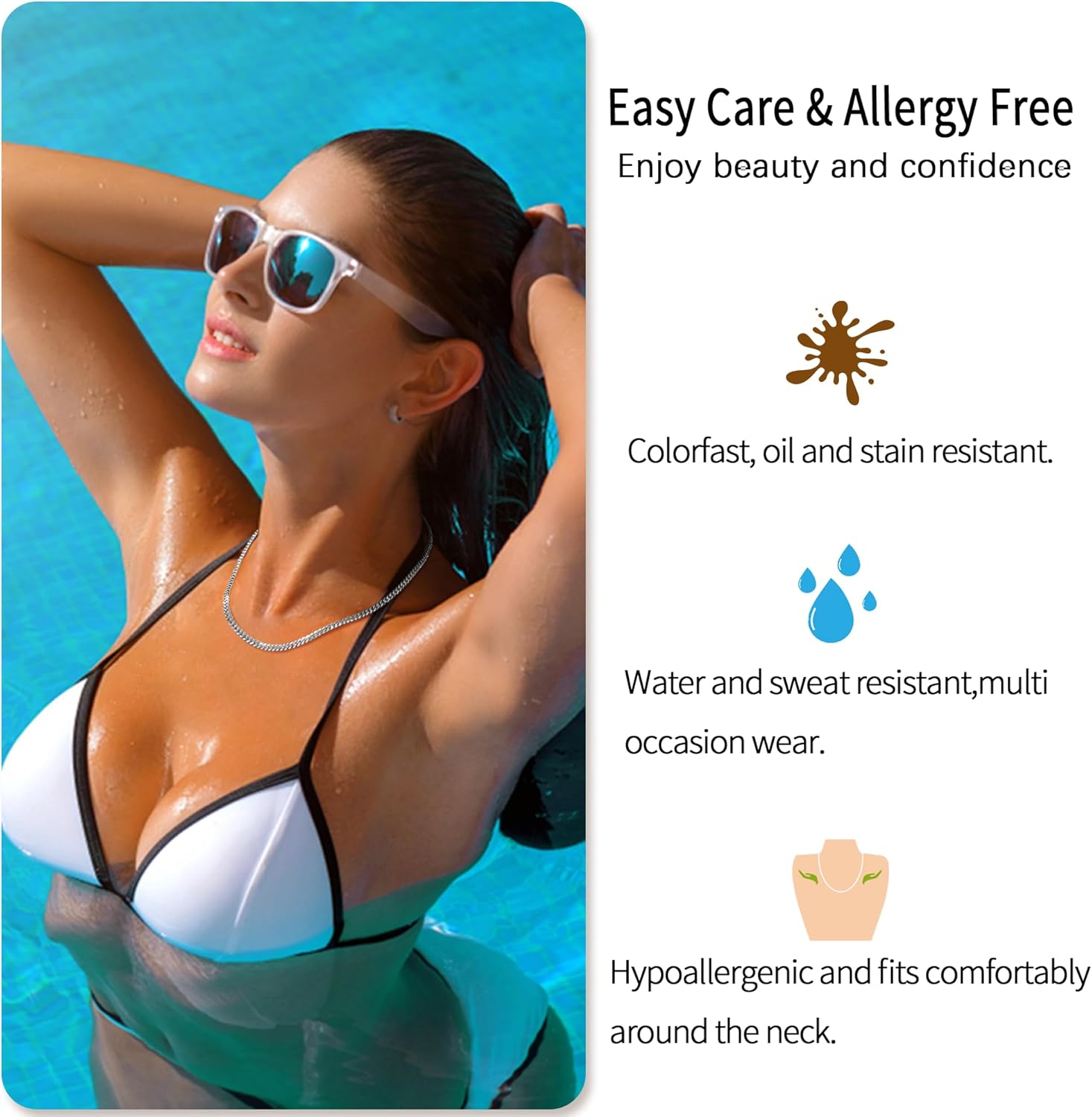 18k Gold Plated S925 Sterling Silver Chain Necklace for Men Women, 3.5mm, 4mm, 5mm Diamond Cut Cuban Link Chain, Sturdy & Shiny & Not Easy to Fade & Comfortable 16 18 20 22 24 26 Inch - Image 4