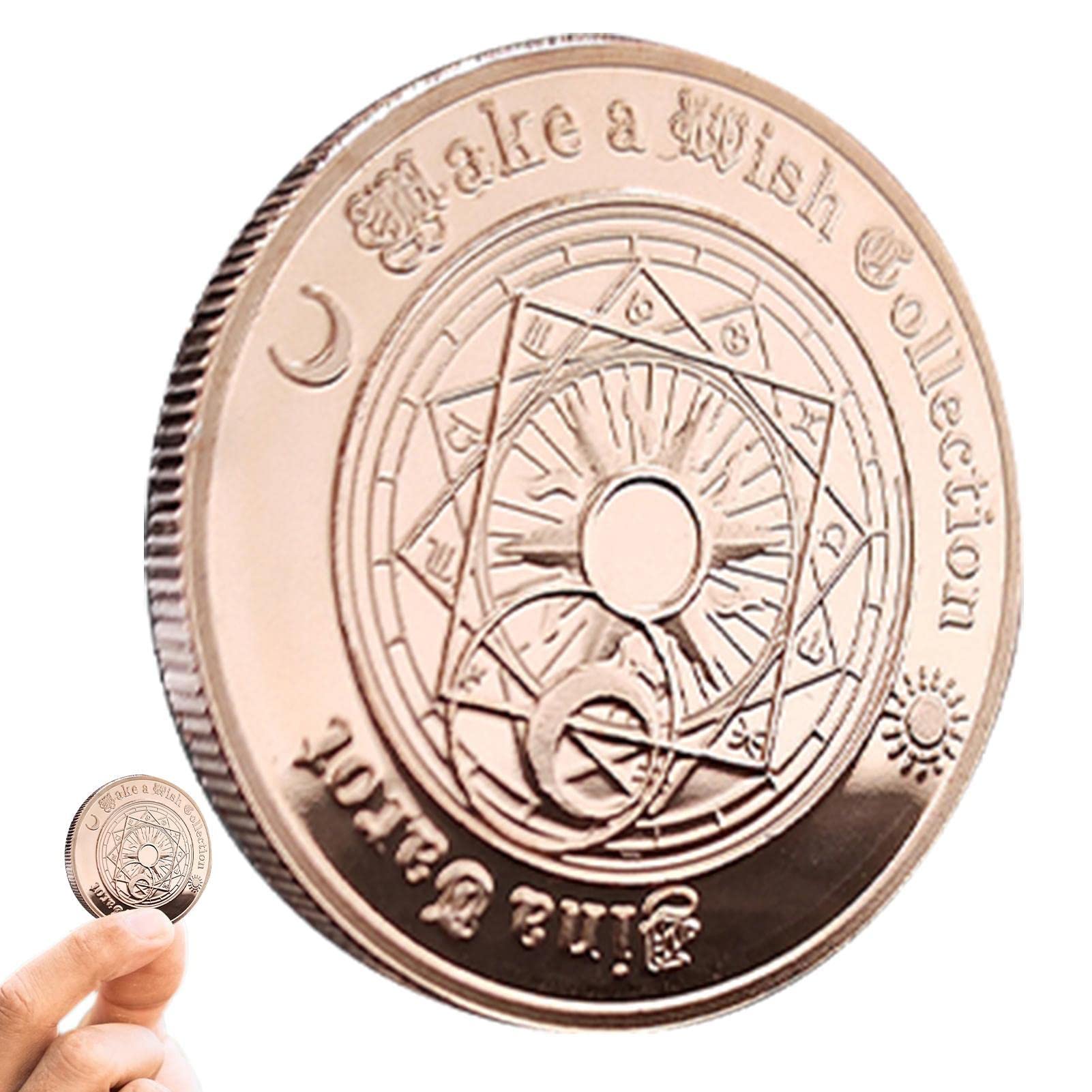 Tarot Divination Lucky Wishing Coin - Collectible Coins - Twelve Constellation Lucky Coin - Sun Moon Coin Lucky Charms