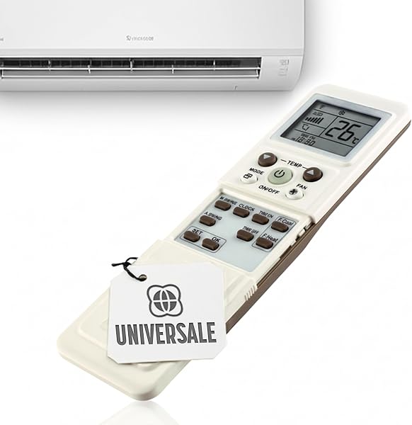 TEMPO DI SALDI Telecomando Universale Condizionatore multifunzione compatibile con oltre 1000 modelli, Telecomando Aria Condizionata Universale con display LCD, facile da Programmare - 1