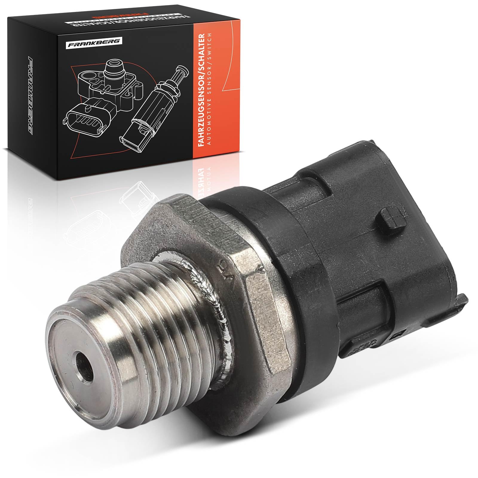 Frankberg Sensore di pressione del tubo di aspirazione 3-Poli Compatibile con Corsa D S07 Corsa C Furgone/Compatto X01 Ducato Furgone 250 Astra J CaR.A.Van P10 Insignia A Sports Tourer G09 504382372
