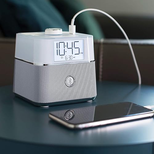 Miniatura 9 de CubieBlue Reloj despertador recargable con bocina Bluetooth