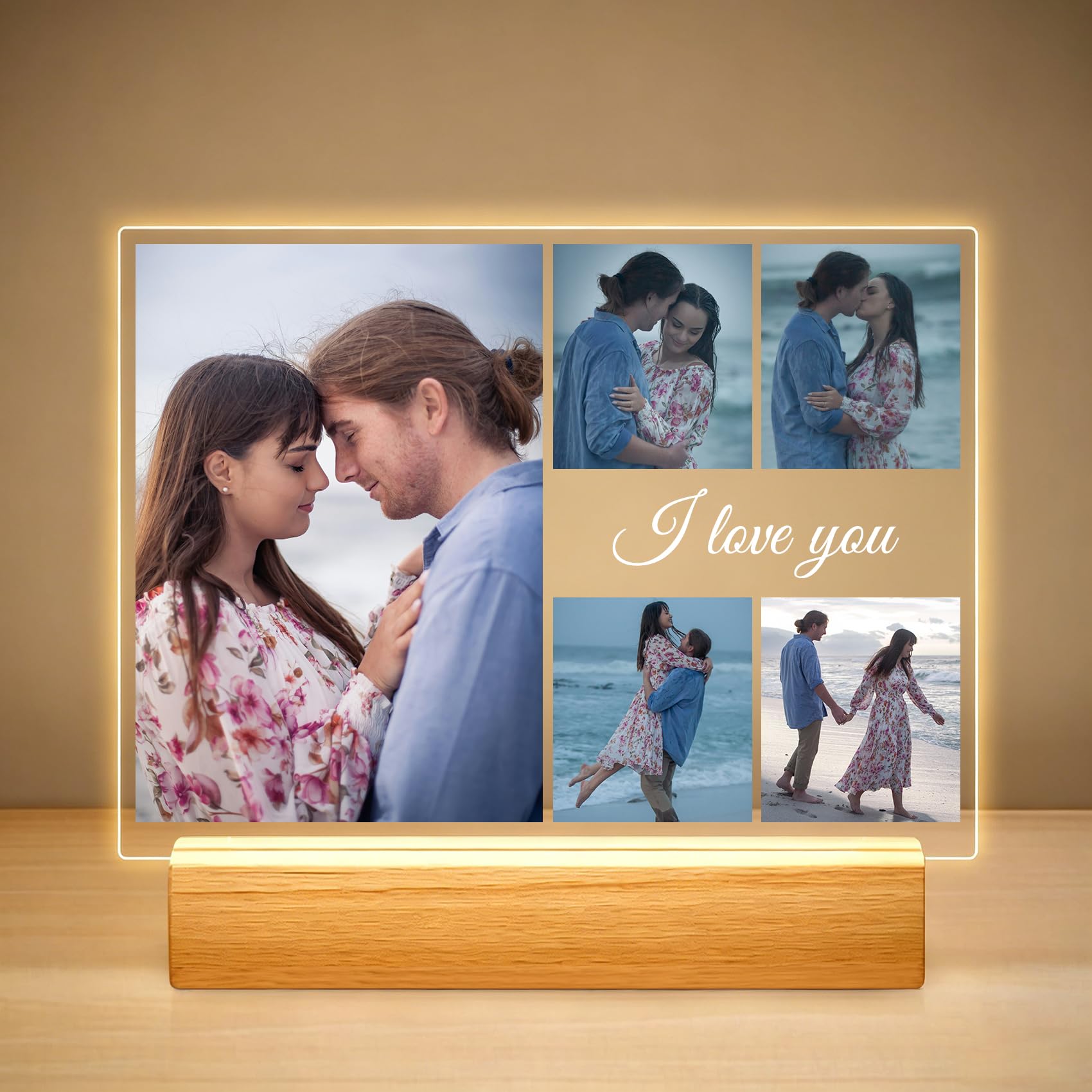Personalised Photo frame, Personalised Anniversary Couple Gifts for Women — image 1