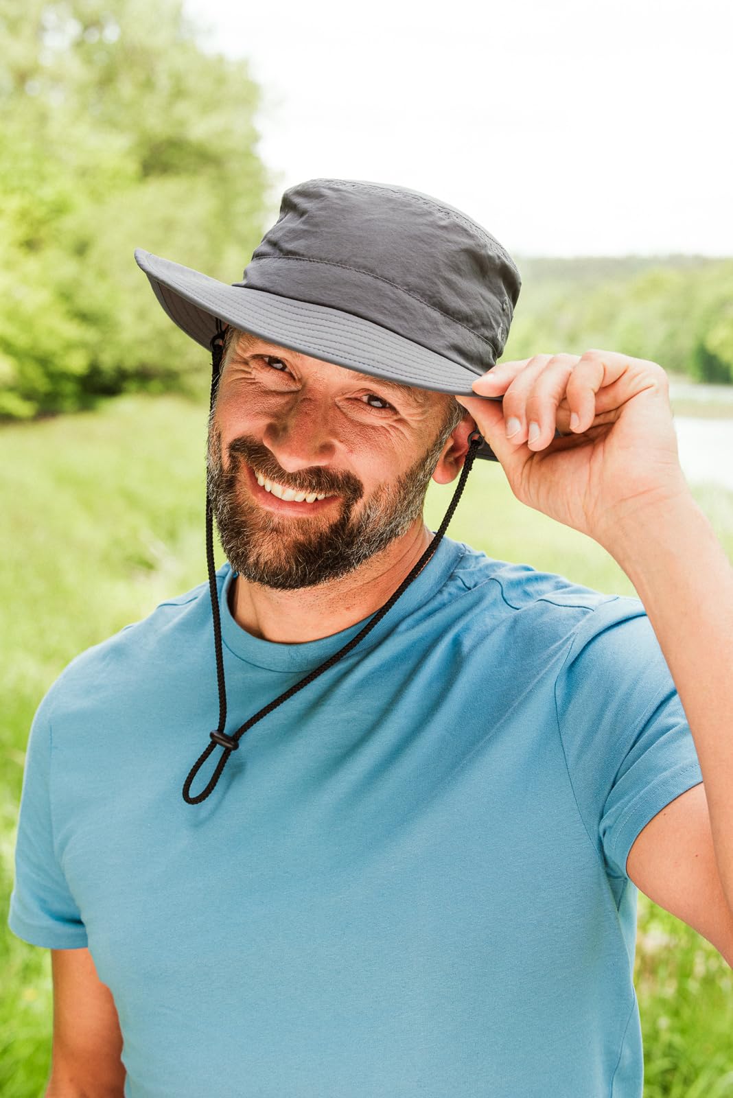 Eisley Okavango Sombrero con UPF50+, Transpirable y de Secado rápido, cordón de Ajuste Unisex Adulto