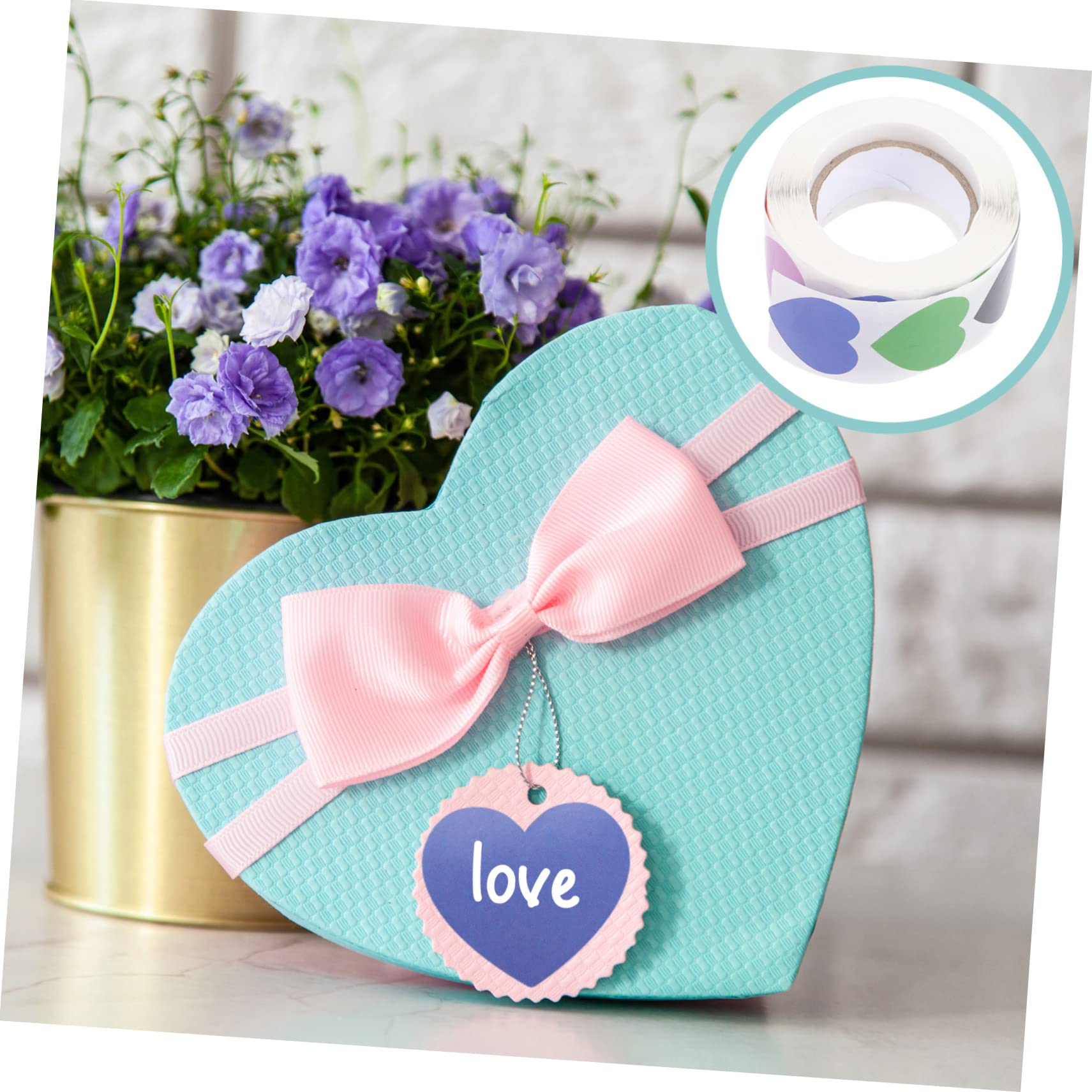 MAGICLULU 3 Set Di Adesivi A Forma Di Cuore Romantico Per Scrapbooking Decorazioni Per Buste E Sacchetti Da Matrimonio 1500 Pezzi*3
