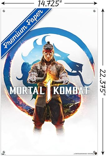 Miniatura 9 de Trends International Mortal Kombat 1 - Póster de pared de arte clave, 22.37 x 34.00 pulgadas, paquete de póster y alfiler