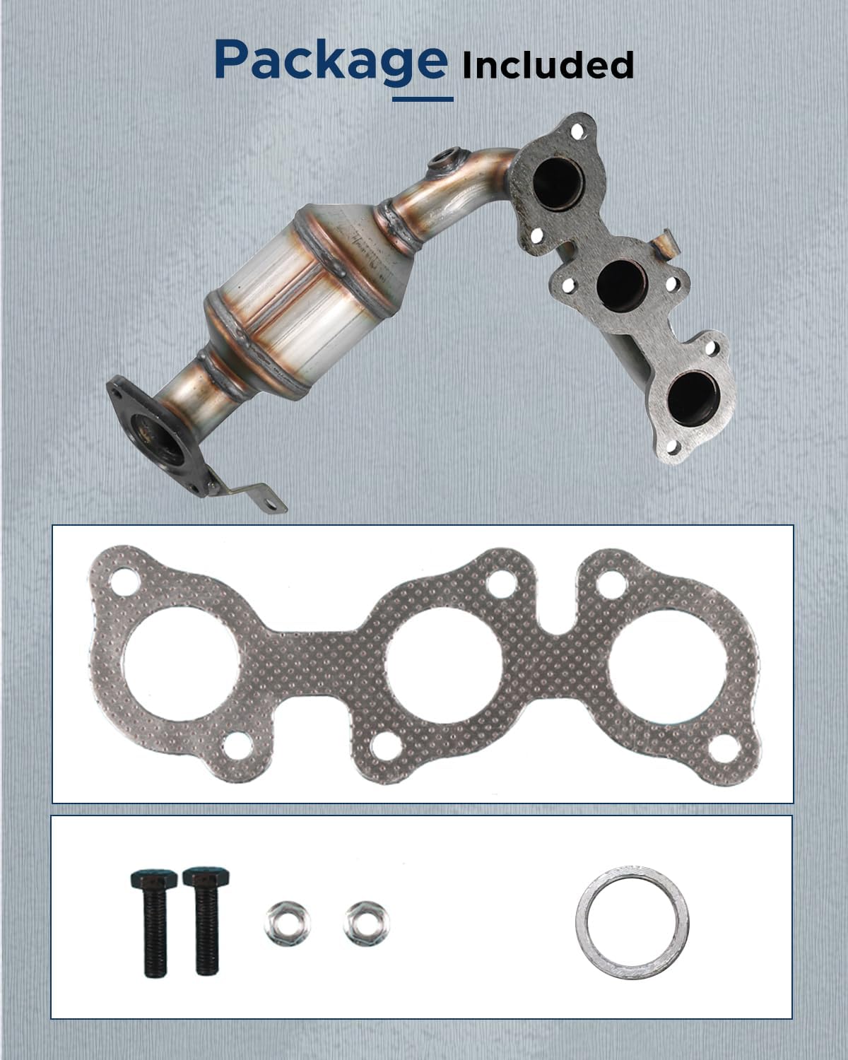 Catalytic Converter Direct-Fit Stainless Steel fit for Toyota Highlander 2004-2007, fit for Sienna 3.3L 2004-2006, fit for RX330 3.3L 2004-2006,FWD Only Driver Side (EPA Approved)