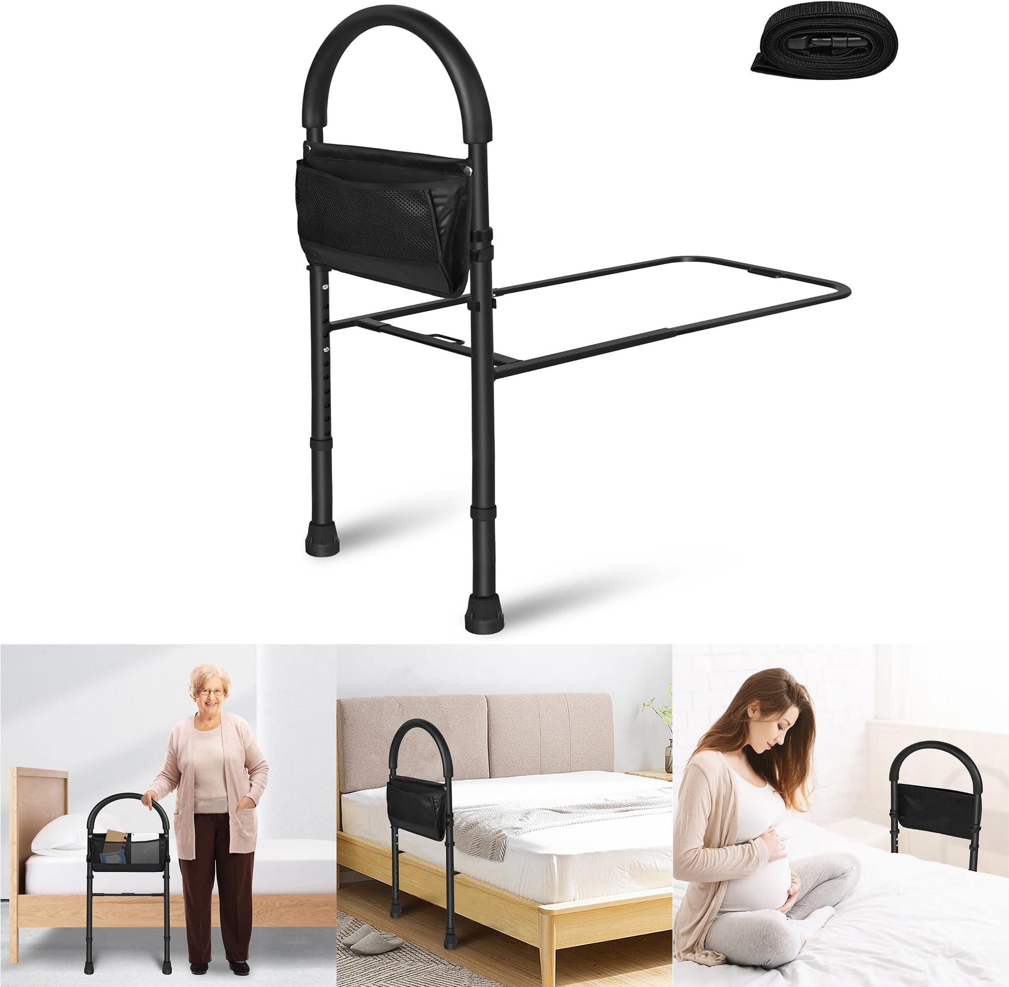 Aomdom Bettgitter Faltbar - Sicherheitsgitter Für Senioren, Kinder Und Erwachsene 97x40cm