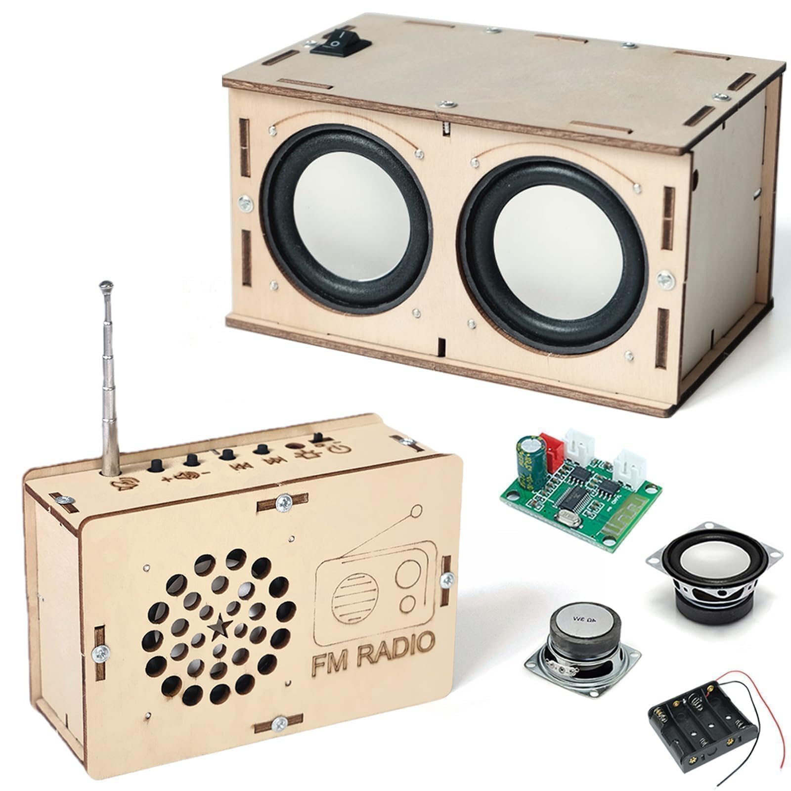 STEM Toys for Ages 8-13 Stocking Stuffers Teen Birthday Gifts for 9 10 11 12 14 15 16+ Year Old Boys Girls Kids Science Engineering Kit Circuit DIY Electronics Projects Building Your Own Speaker Radio