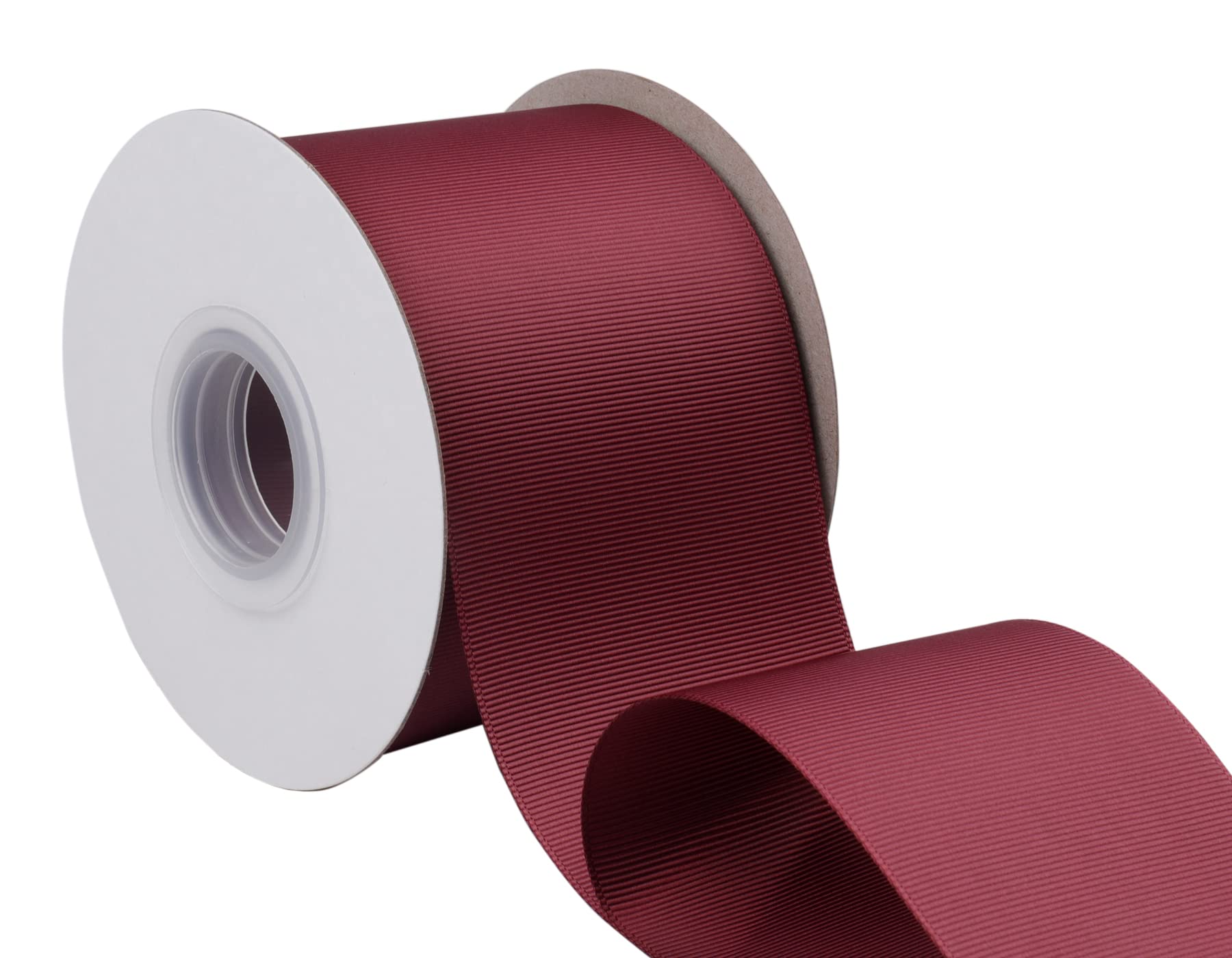 75mm X 22M Solid Grosgrain Ribbon for Gift Wrapping Parties Wedding Decoration, Crafts Sewing(Burgundy) - Image 3