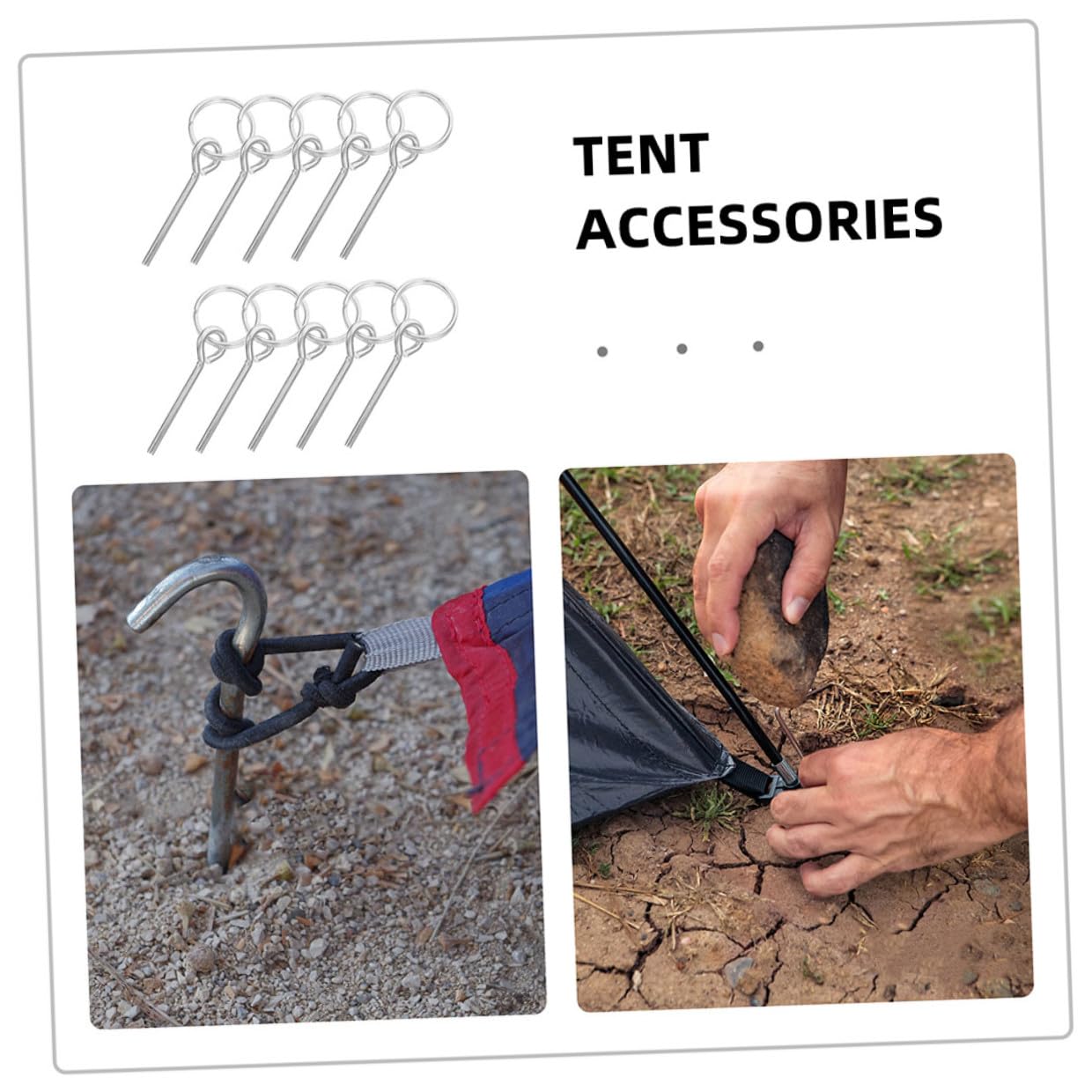 40pièces Connecteurs De Mât De Tente Et Goupilles De Rechange Kit De Réparation pour Camping Et Randonnée Accessoires pour Installation Rapide Et Stable