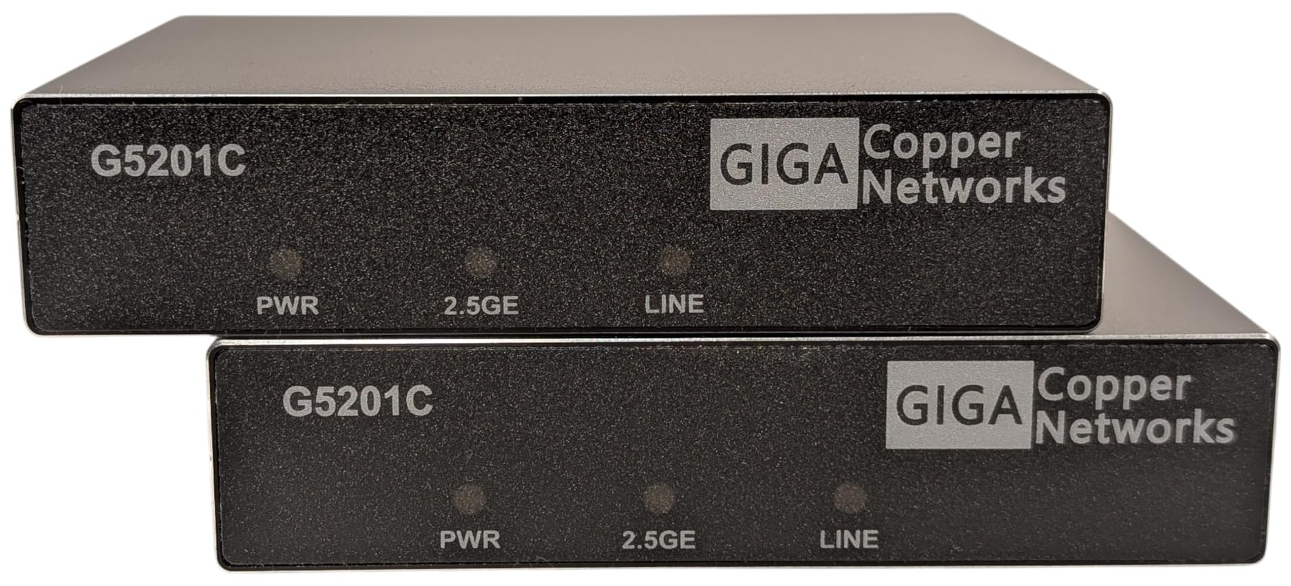 GIGA Copper - G.hn Wave2 EoC Bridge Set mit 2,5GBit LAN - Gigabit Ethernet Over Coax, Netzwerk über Koaxialkabel, 1600 Mbit/s, Latenz <1ms, Set mit 2X G5201C InHome