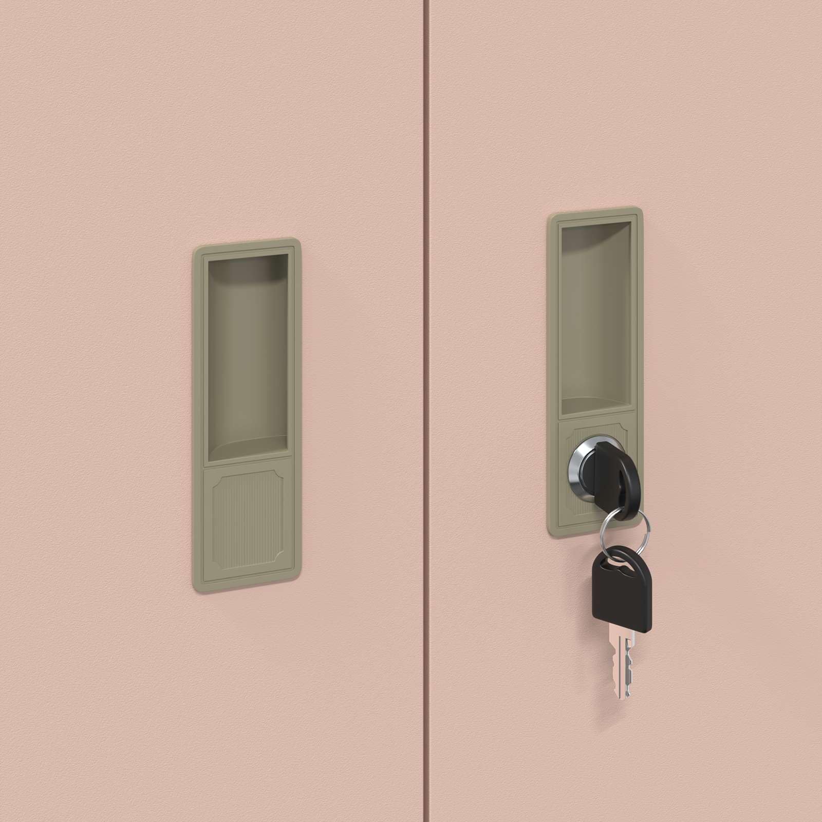 vidaXL Armario de Almacenamiento Rosa 60 x 40 x 70 cm Acero, Armario de Acero Rectangular para Oficina Moderna, con Cerradura, Amplio Espacio y diseño Industrial