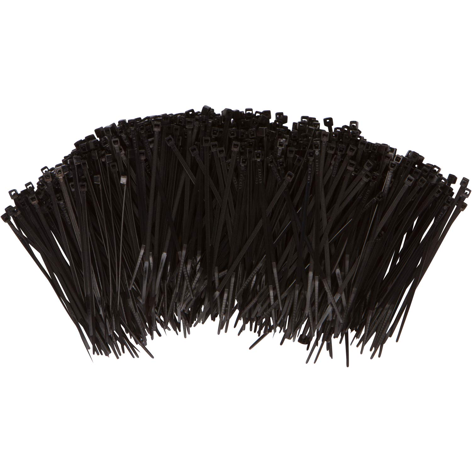 Morris Products Fascette stringicavo in nylon nero ultravioletto, lunghezza 10,2 cm, resistente, resistenza alla trazione di 8,2 kg, applicazioni per l'organizzazione dei cavi, resistenti ai raggi UV,