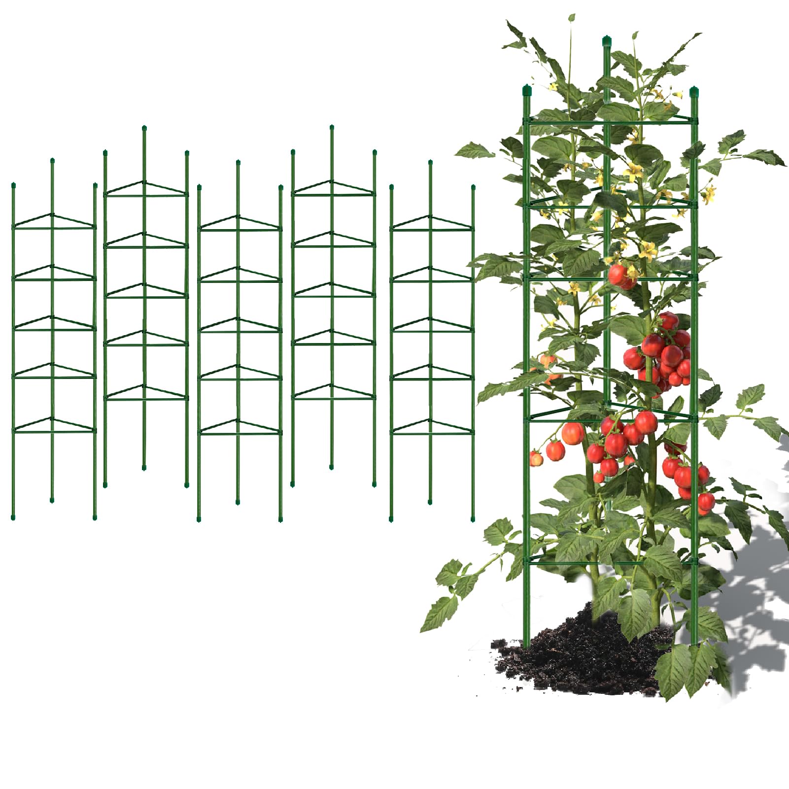G-LEAF 6 Pack 6ft Tomato Cage