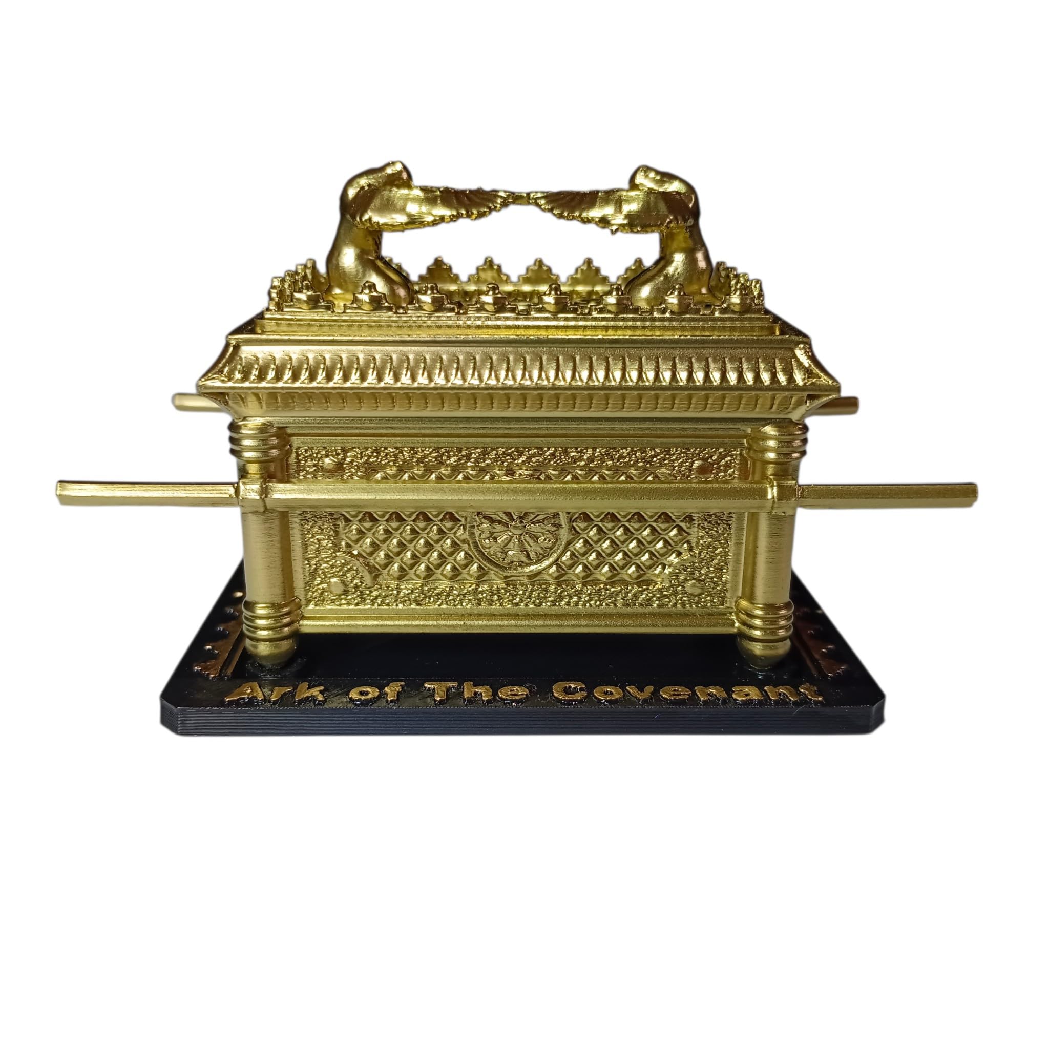 ARK of The Covenant Replica with Manna Pot, aron Stick, Ten Commandments (Antique)(3D Printing Technology with PLA eco-Friendly Material)