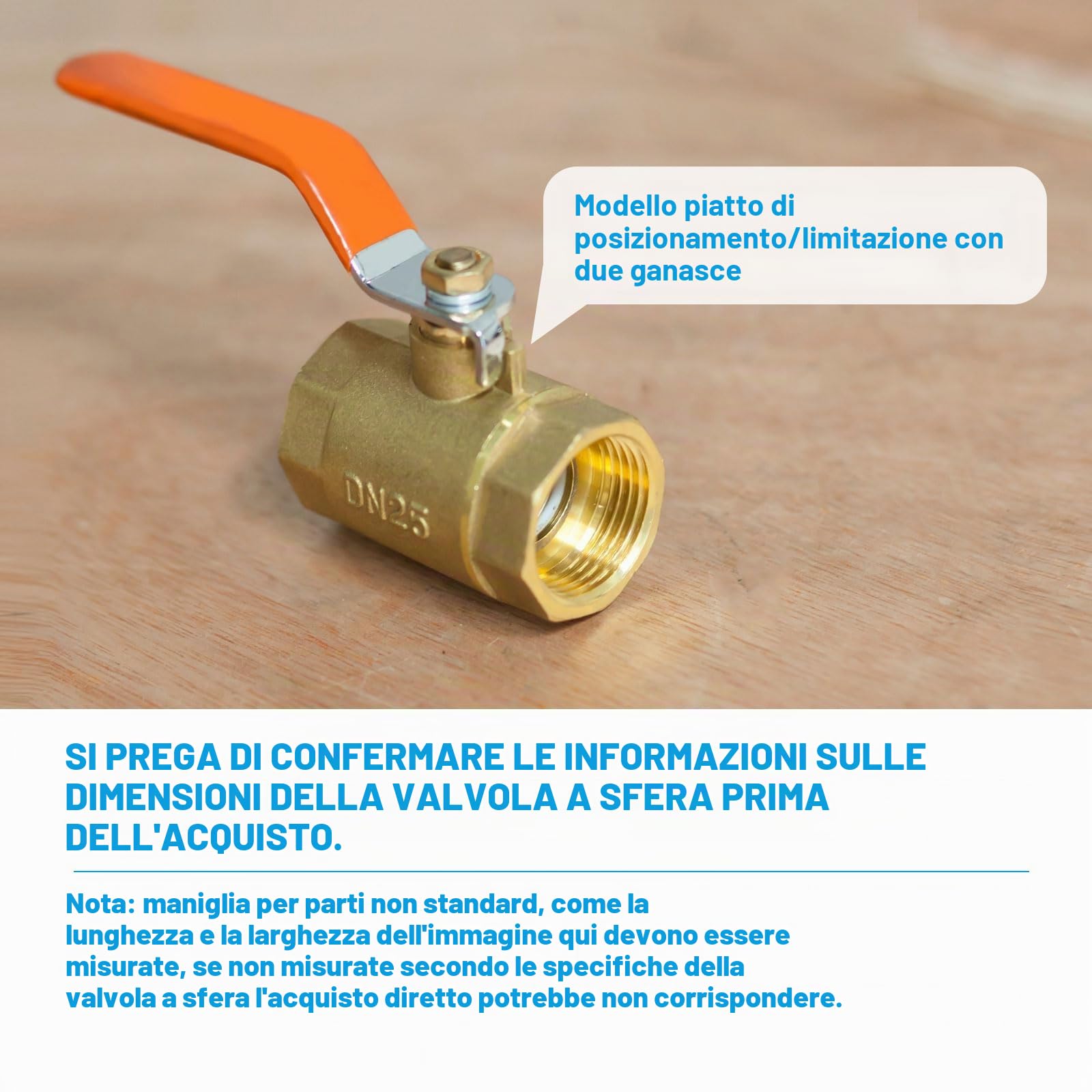 PATIKIL Maniglia a Leva per Valvola a Sfera, Maniglia Valvola Metallo Lunghezza Totale 94mm con Foro Dimensioni 8x5x3mm per Rubinetto, Riparazione e Sostituzione Tubo Flessibile Giallo