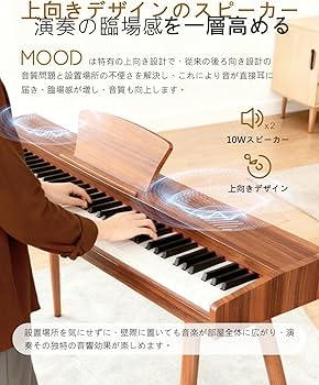 Amazon.co.jp: 【新木製モデル 家具調ピアノ】Longeye ロンアイ 電子