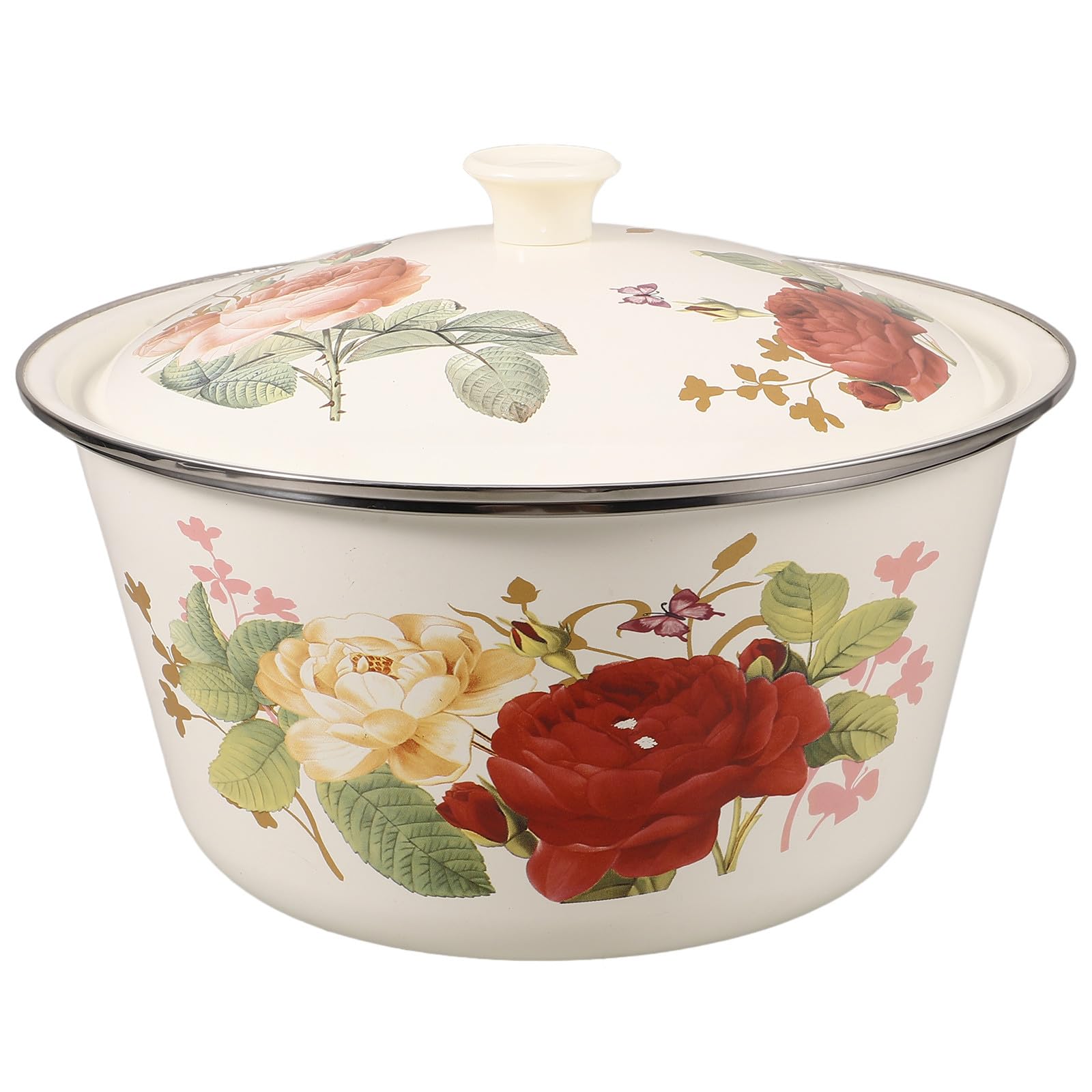 Contenant alimentaire rustique COLLBATH grand bol classique émaillé maison