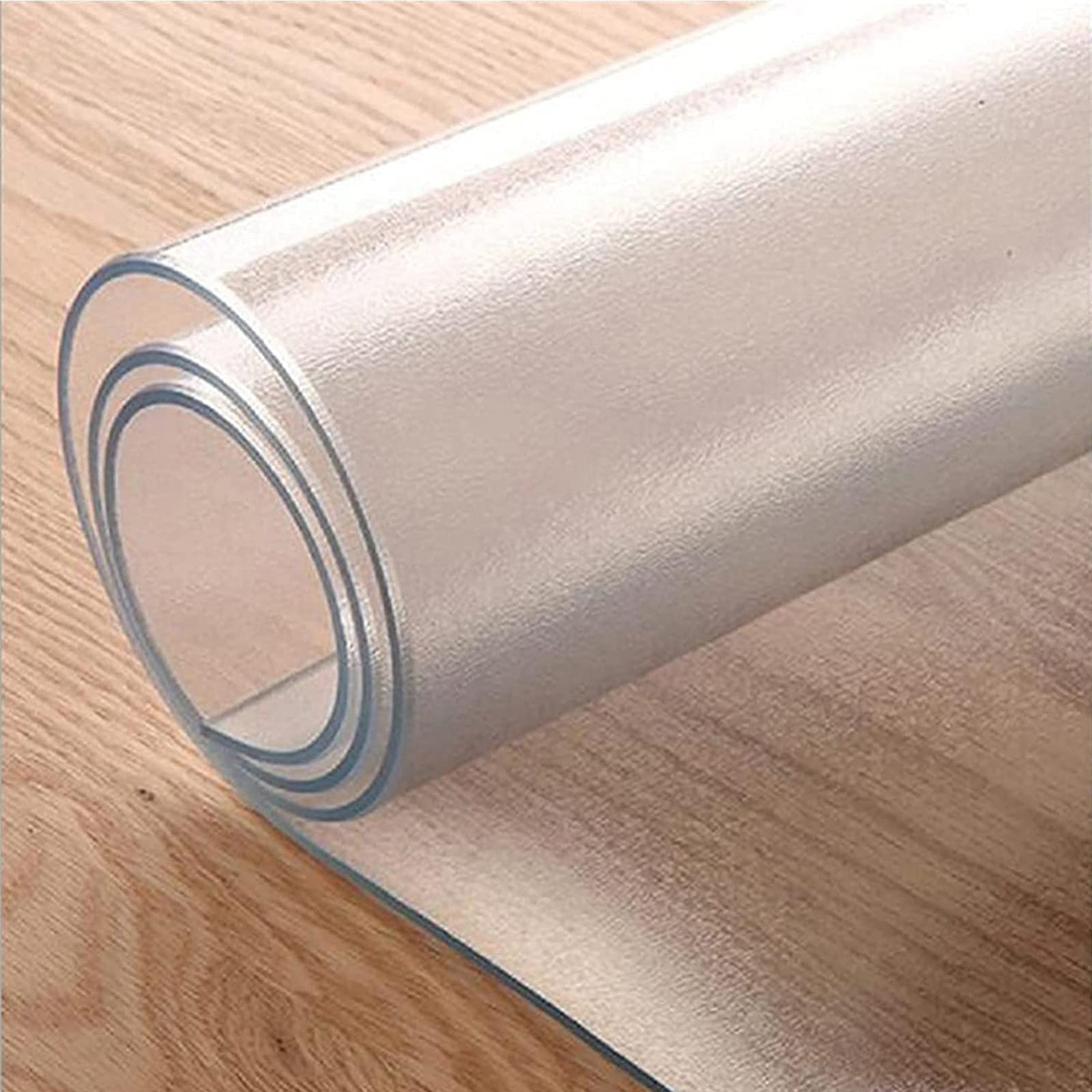 Tapis De Sol Transparent Givré - Protection Sols Durs Antidérapante | PVC Souple Pour Cuisine & Bureau