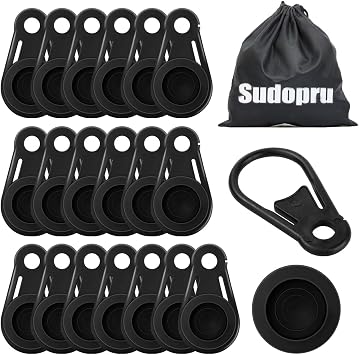 Heavy Duty Shade Clips, 20 Pcs with Storage Bag, Sun Shade Clips & Clamps for Anti Bird Netting, Garden Netting Accessories