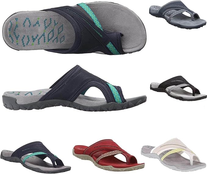 Amazon.com: Flip Flop Sandals for Women Casual Summer Dressy Open Toe Arch Support Fit Slip-On 