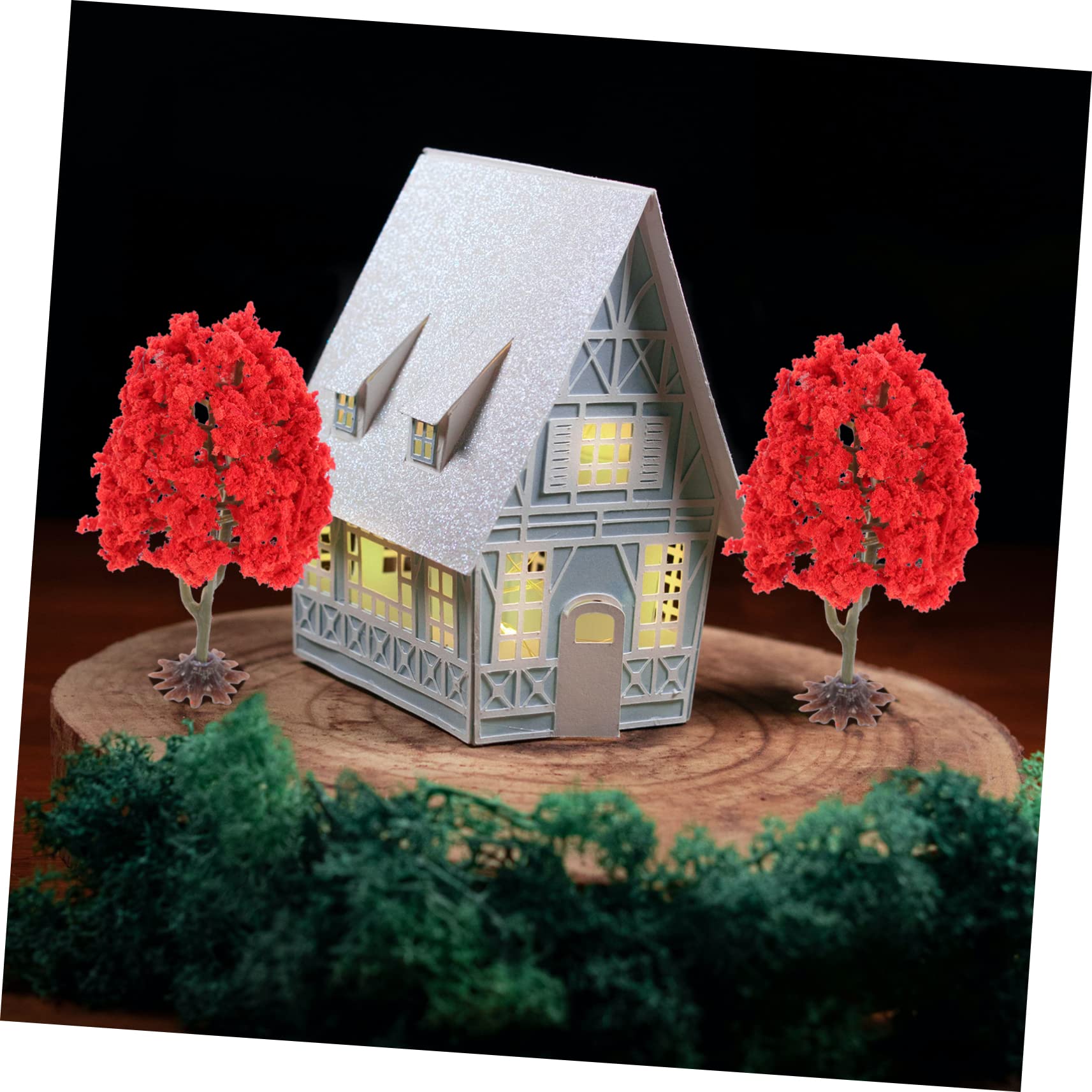 Alipis 40piezas Mini Árboles De Paisaje Artificiales para Dioramas y De Arena Decoración De y Proyectos De Manualidades