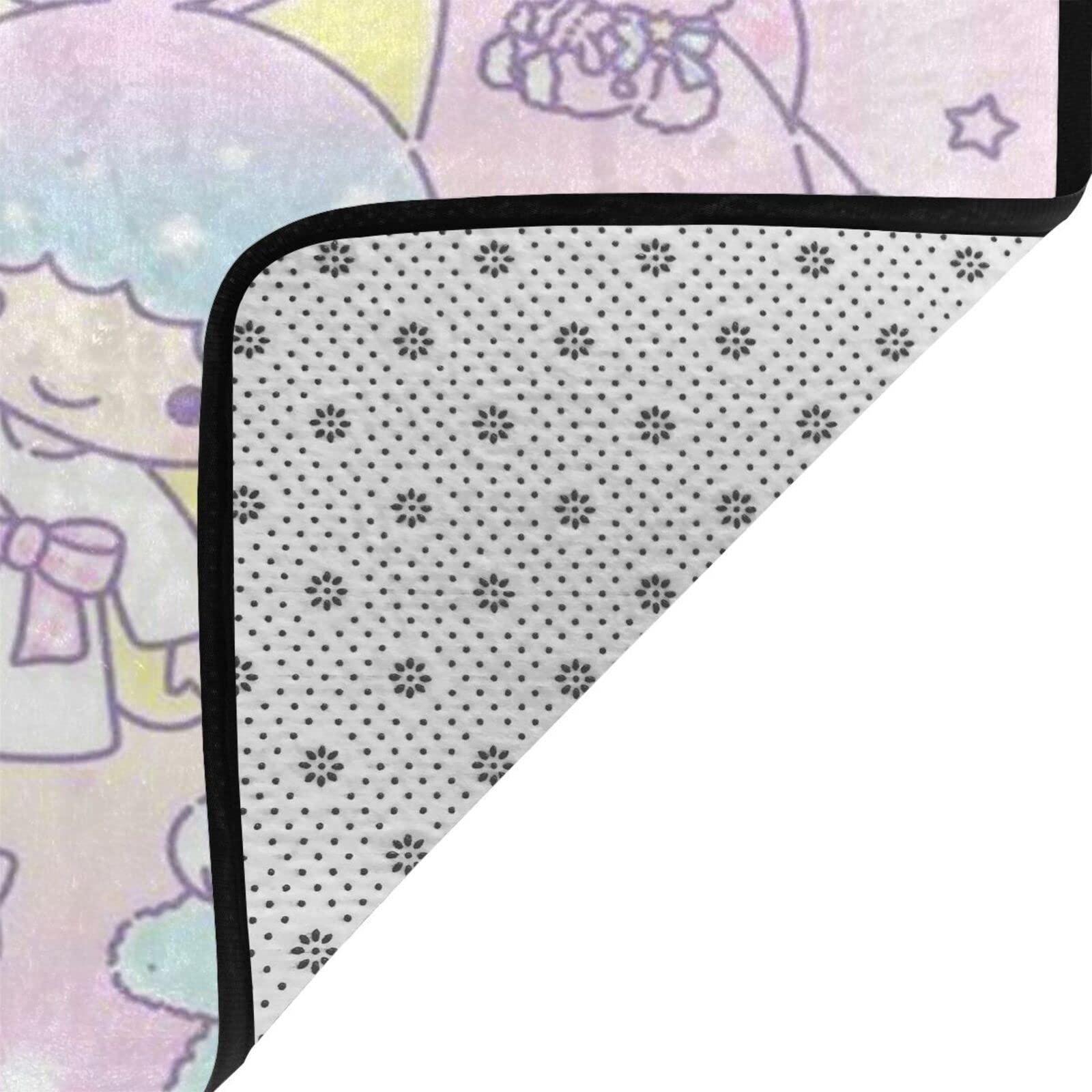 Amazon | リトルツインスターズ キキララ ラグ カーペット 防ダニ抗菌