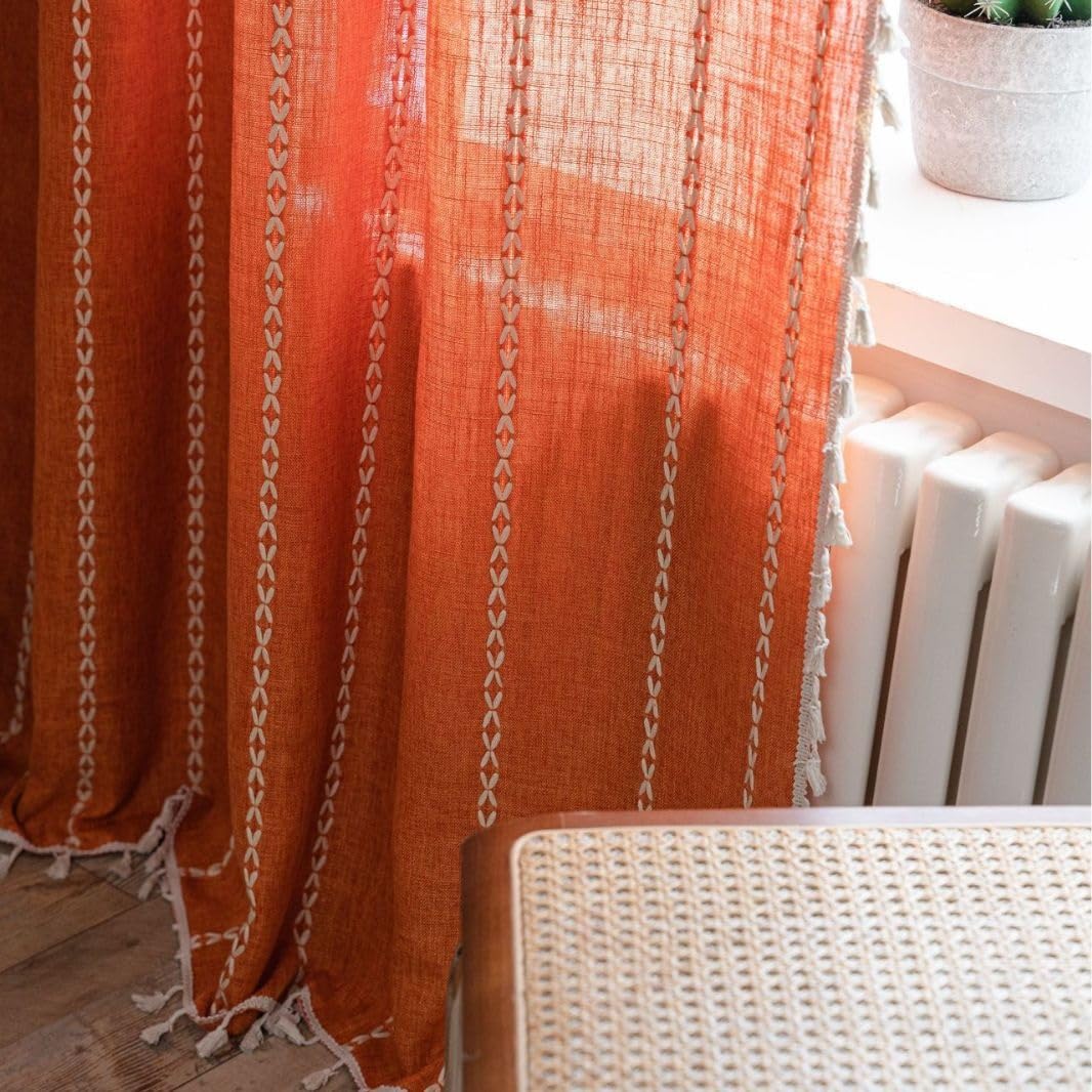 ブラインド カーテン オレンジ 白 ツートンカラー 和室 ブラインド カーテン オレンジ 白 ツートンカラー 和室