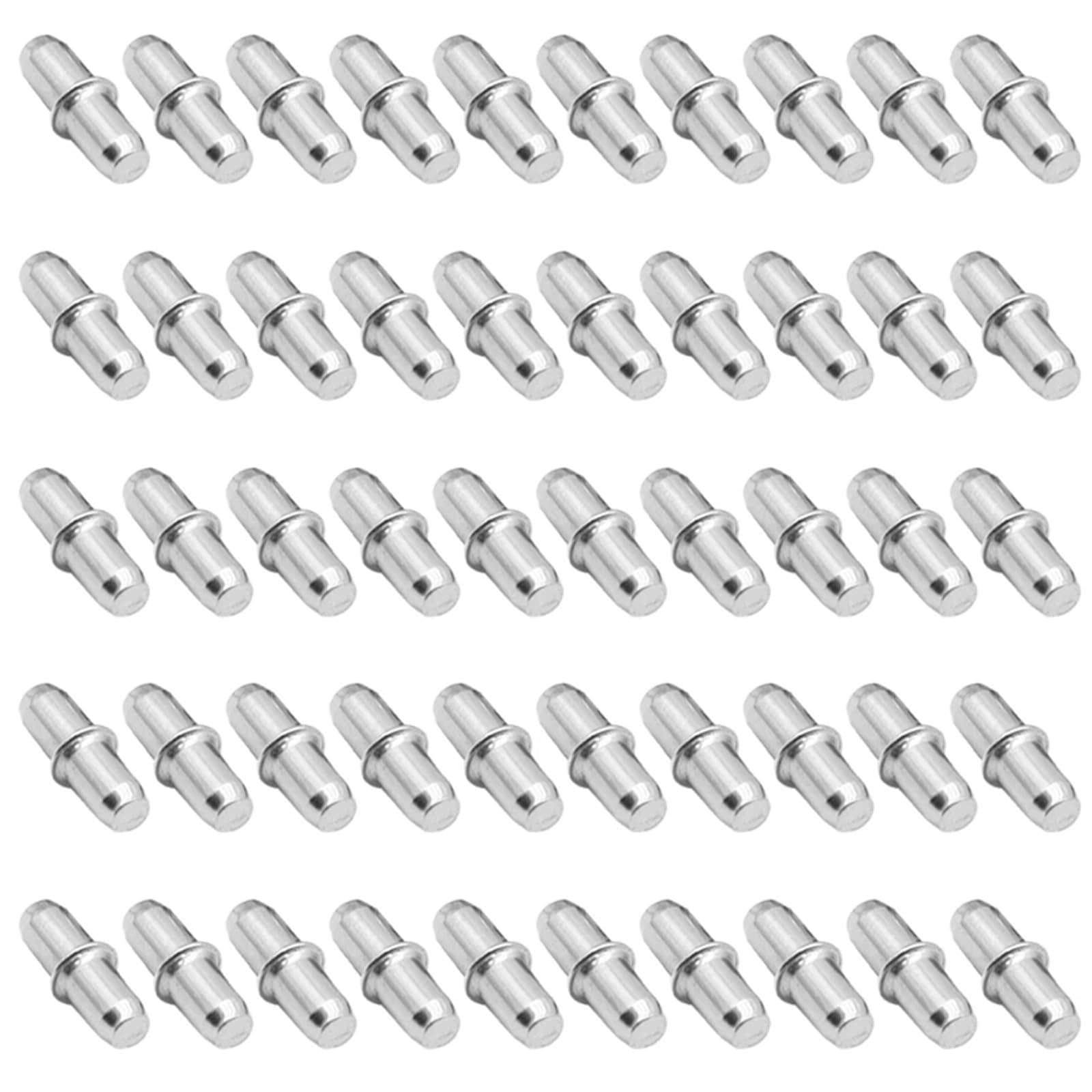 100Pcs Shelf Pins Pegs for Cabinet Cupboard Furniture Support Block 5mm