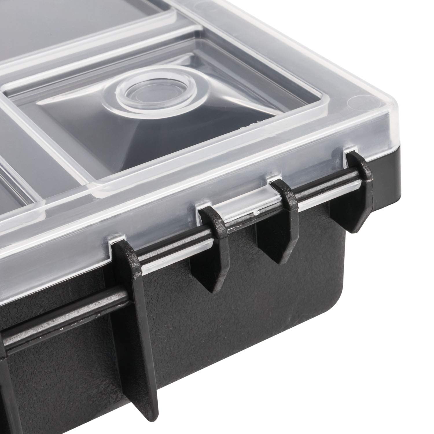 Lot de 5 boîtes de rangement – 310 x 400 x 50 mm – Organiseur pour petites pièces avec couvercle transparent, boîte de tri, mallette de tri, boîte à outils, mallette d'assortiment, boîte avec