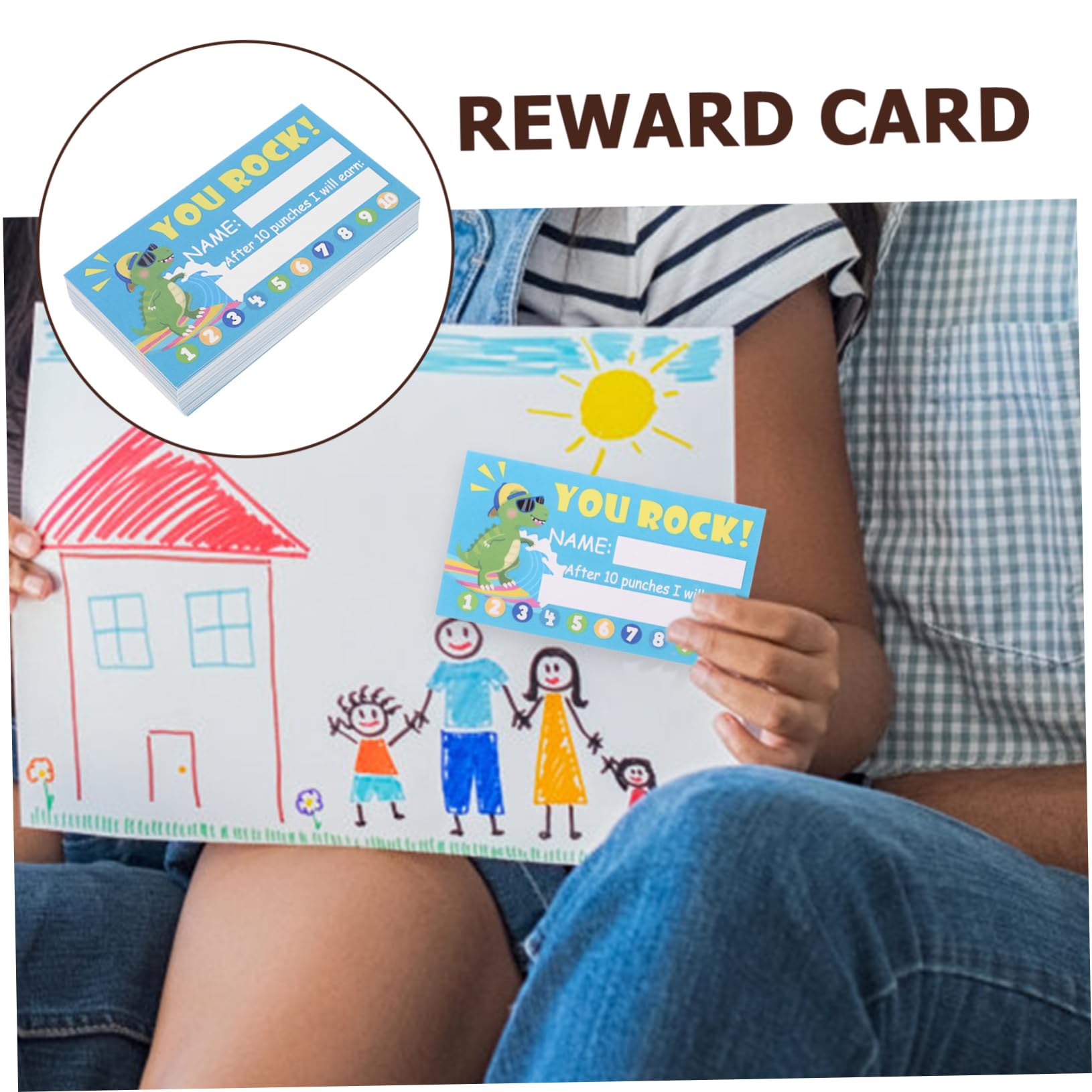 SHINEOFI 1000piezas Tarjetas De Recompensa Para De Tarjetas Perforadas Motivadoras Para Aula Comportamiento y Fomento Diseño Para Profesores y