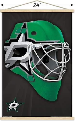 Miniatura 56 de Trends International NHL Dallas Stars - Póster de pared con máscara 16, 22.375 x 34 pulgadas, versión enmarcada en negro Versión con marco negro