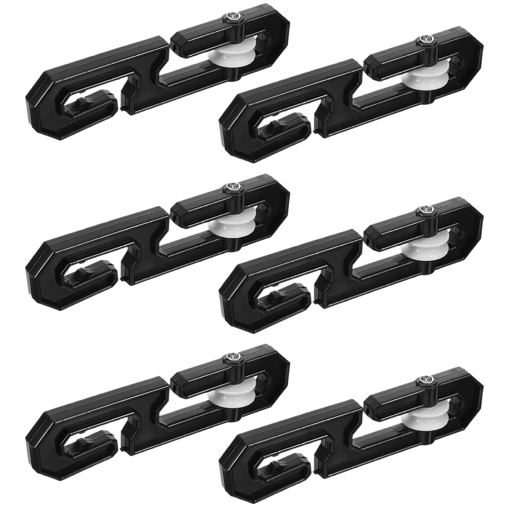 Xdyyjrasa Clothes Line Pulley - 6PCS S-Shaped Laundry Line Separator Spreader, Nylon Tightener for Long Clothesline Heavy Loads