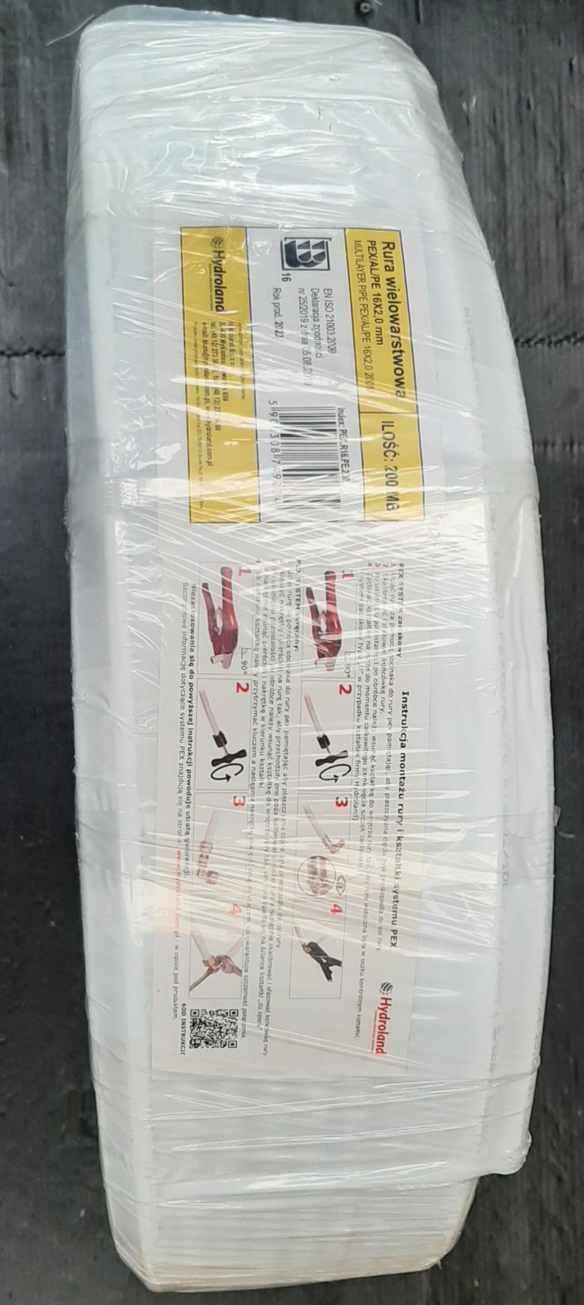 Rohr Verbundrohr ALU PEX 16x2,0mm PEX/AL/PE - Ideal für Fußbodenheizung und Heizkörper-Anbindung, Gasdicht und korrosionsbeständig, Alu Verbundrohr/Mehrschichtverbundrohr (50m)