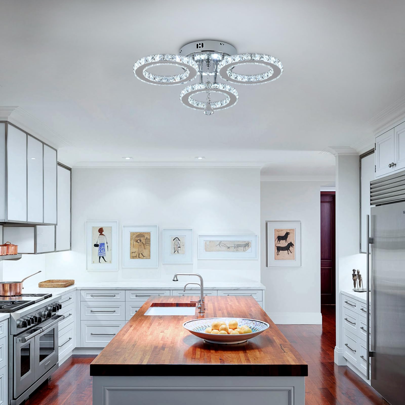 Circlets - Minimalist LED Ring Chandelier, image size:1600x1600