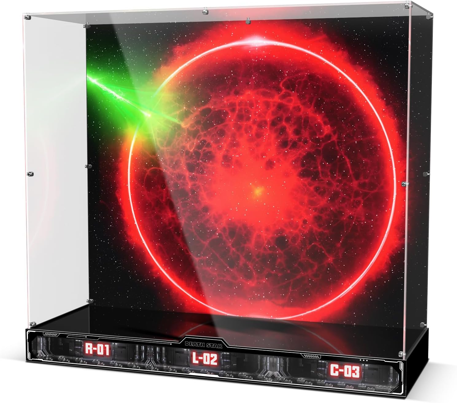 Acrylic Display Case Compatible with Lego Star Wars Death Star Set 75419, Premium & Dustproof Acrylic Showcase, Collectible & Room Decor, Idea Gift for Movie Fans, Model Not Included