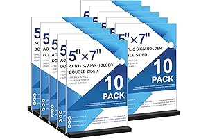 Acrylic Sign Holder 5x7 - Double Sided Acrylic Menu Holder