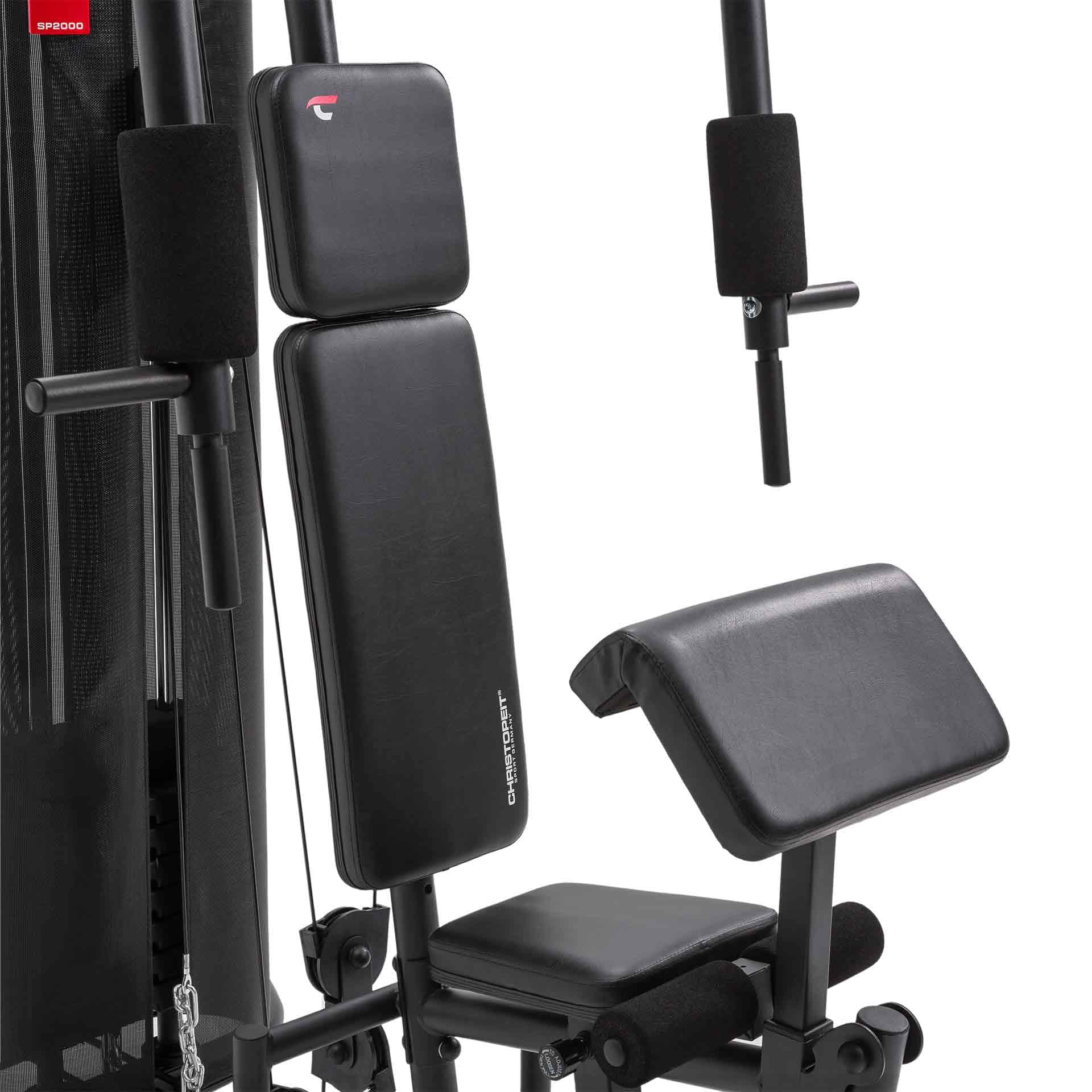 Christopeit Sport SP 2000 - Kraftstation für Oberkörper, Arme, Bauch und Beine - Ganzkörpertraining zuhause - Multi-Gym