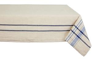 DII French Stripe Tablecloth: Enhancing Dining Charm
