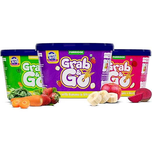 BEBE BURP Travel Pack - Natural Mixes 90gm Pack of 3