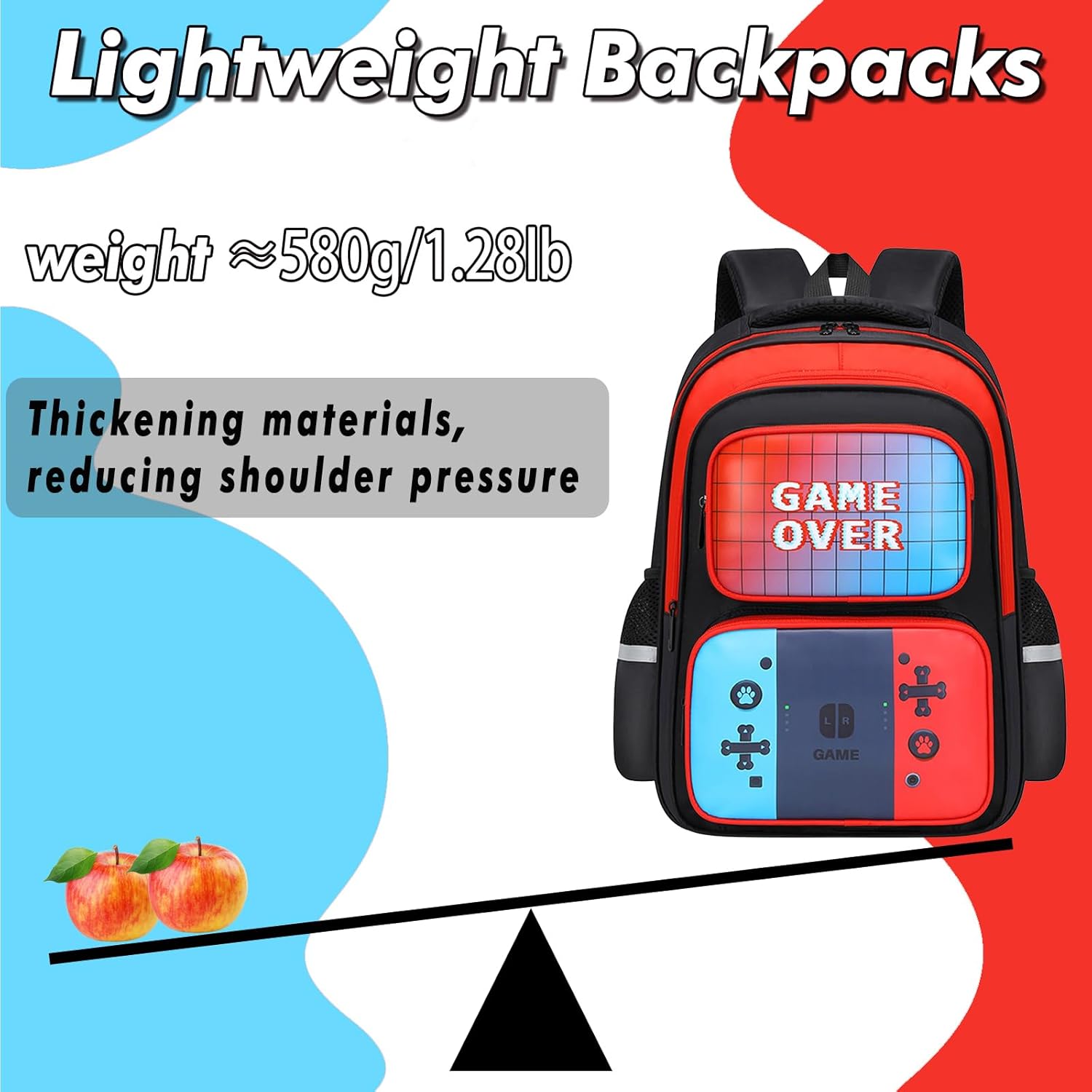 Kids Backpack For Boys, Gamer Boys Backpack with Lunch Box and Pencil Case For Children Teens Elementary Middle School, Mochilas Escolares Para Niños - Image 7