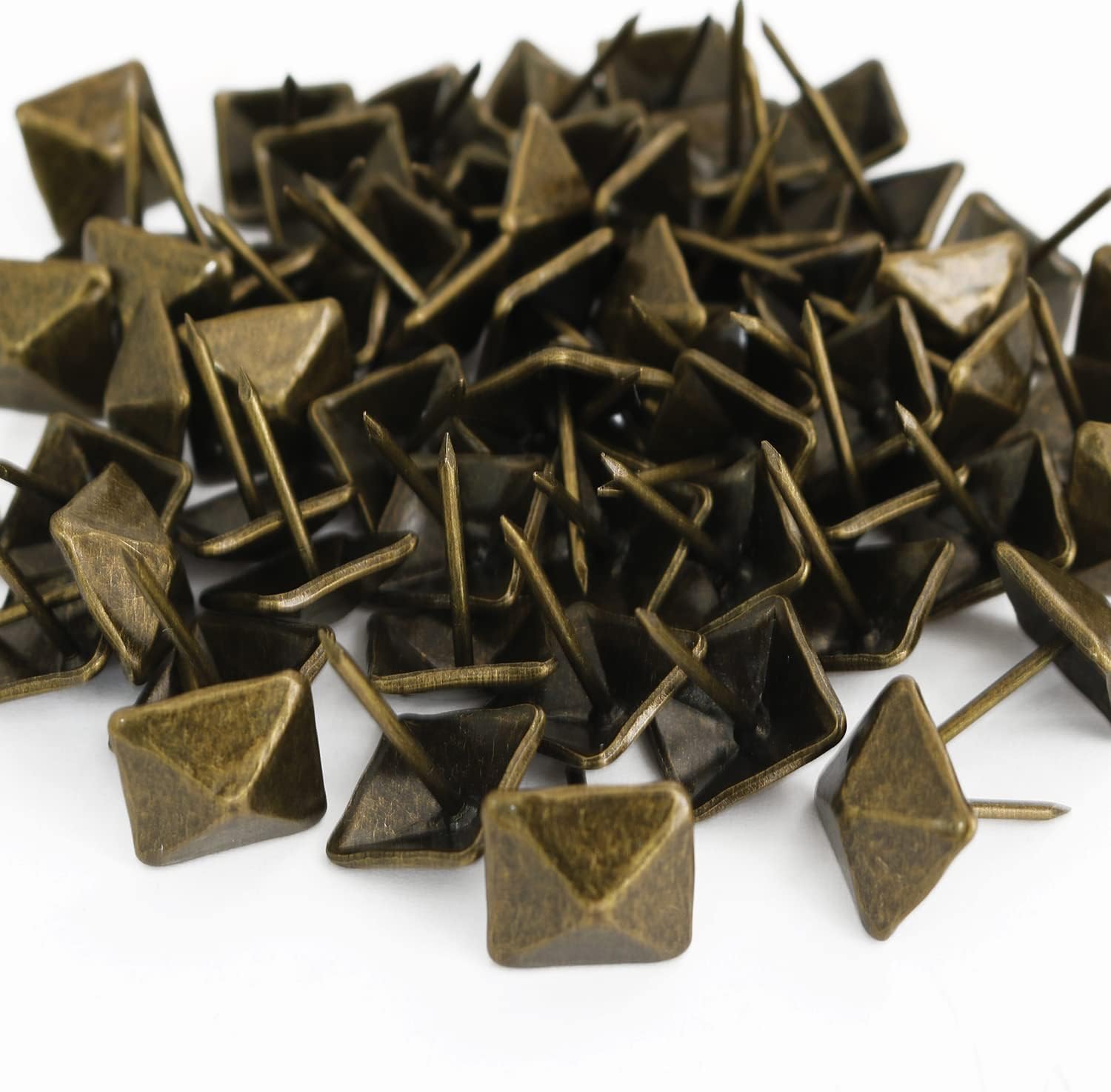 Square Decorative Nail yyangz 60PCS 14x14mm / 0.55x0.55inch Antique