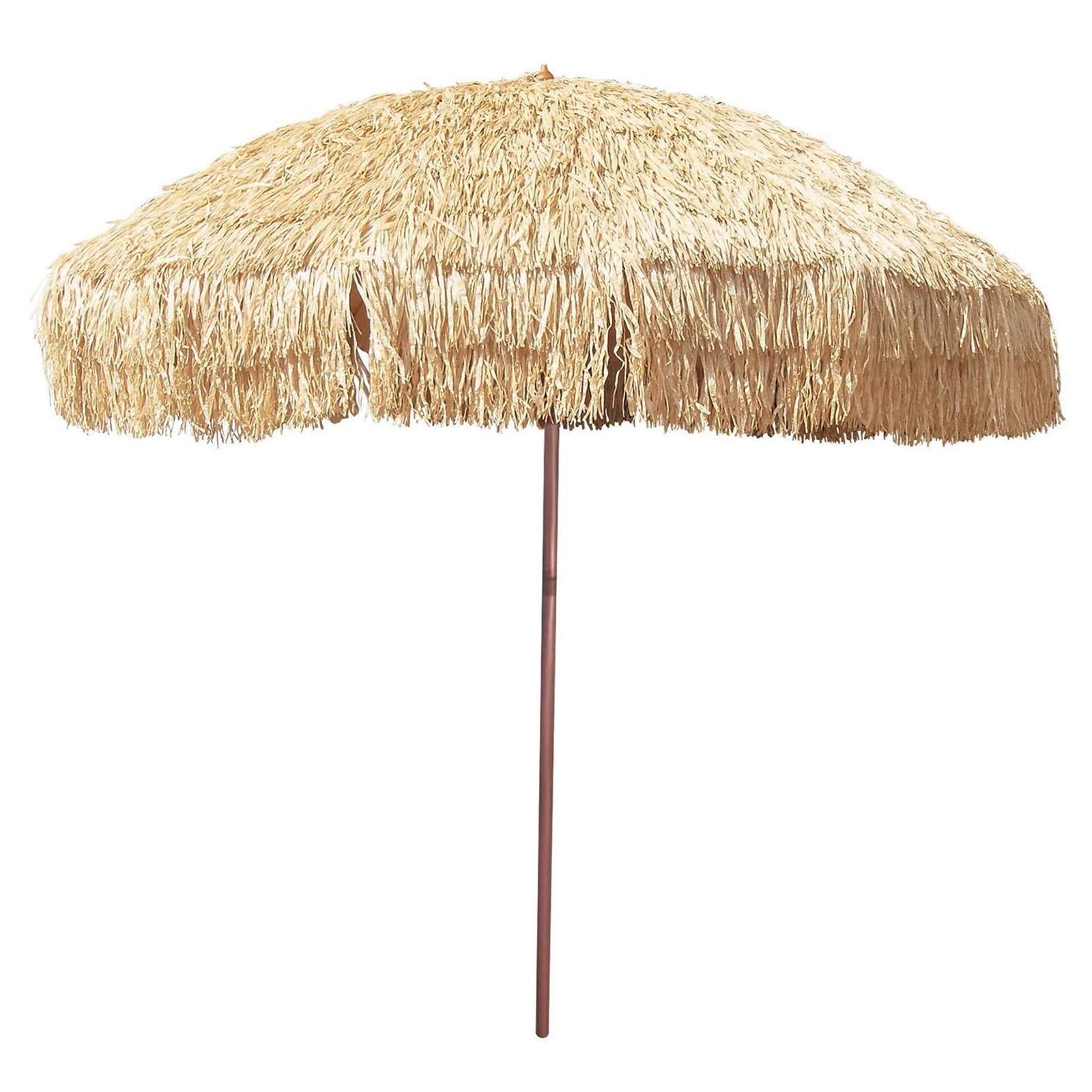 Parasol de paja 3m sombrilla exterior grande para mesa jardín césped balcón 7