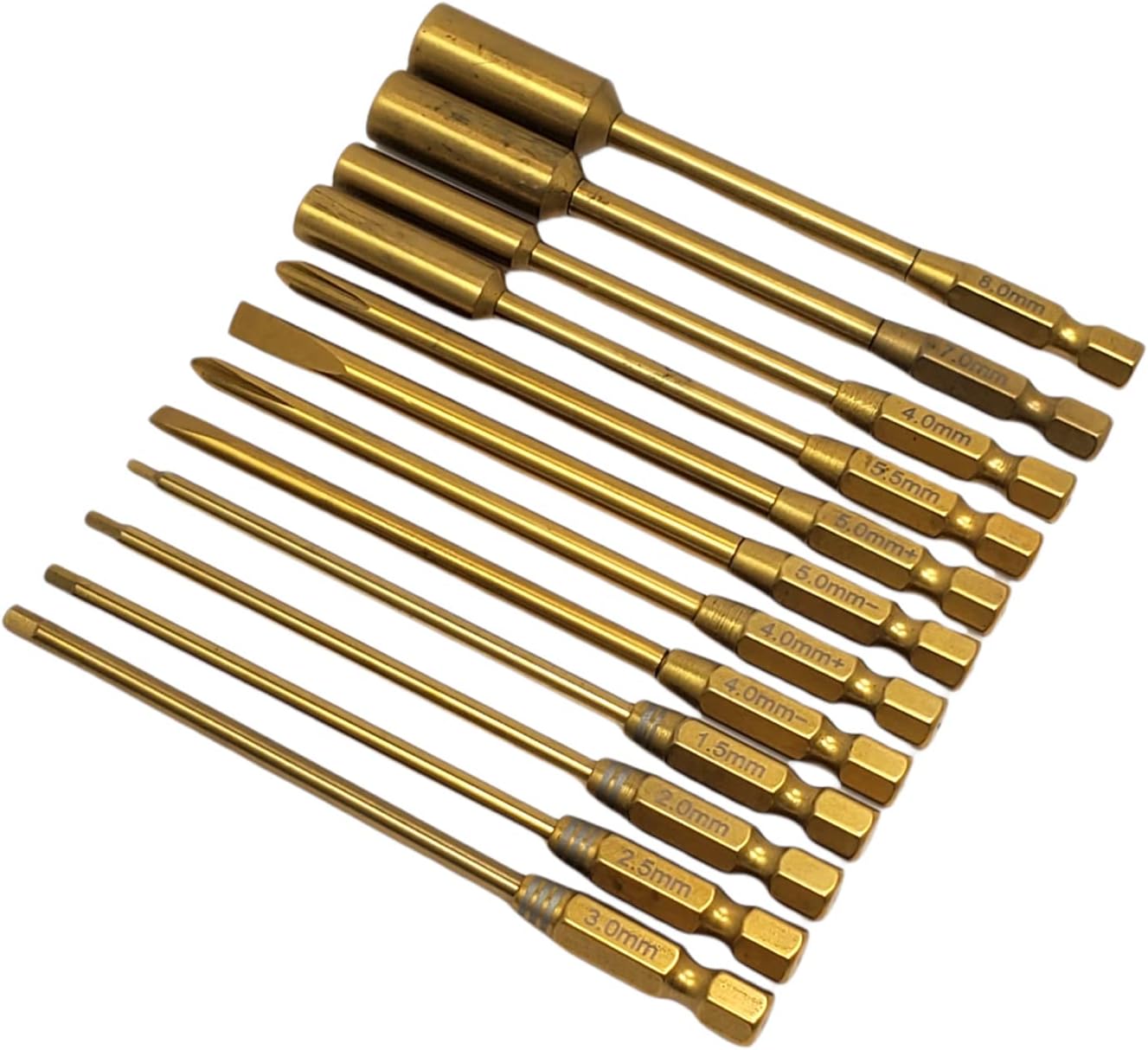 NHX Premium 12in1 Magnetic & Lock Hex/Nut Driver Set Hex1.5/2.0/2.5/3.0mm