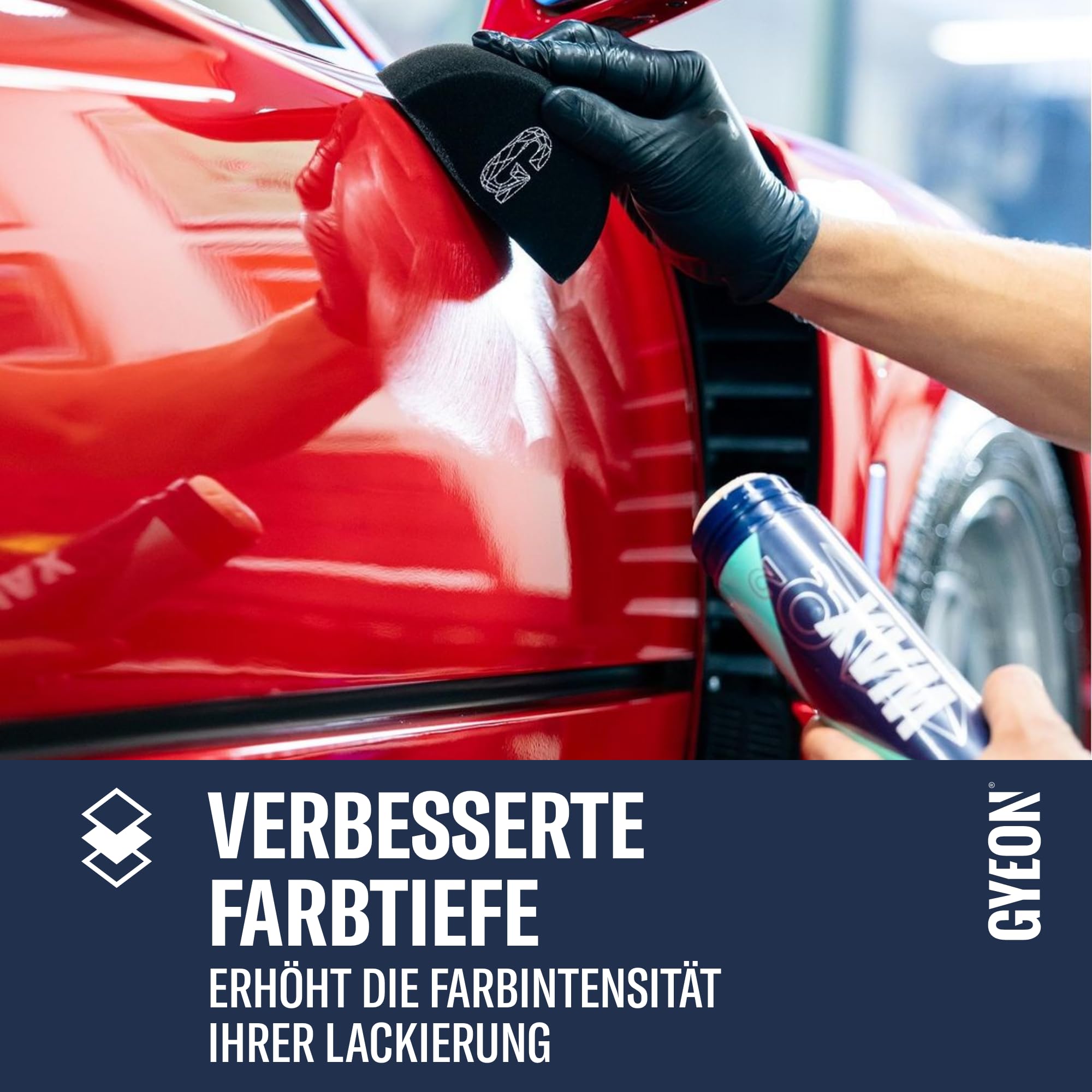 Gyeon Q² Wax - Autowachs - Hochglanz Finish, langanhaltender Schutz, hydrophobe Versiegelung