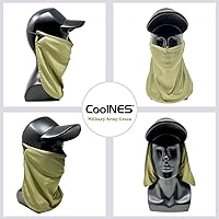Vista 15 de CoolNES - Protección ajustable para cuello contra rayos ultravioletas, ajustable, multifuncional, 2 en 1, cubrebocas para pesca al aire libre