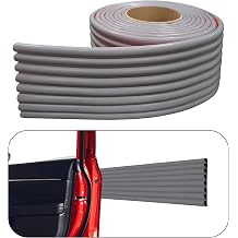 Rubber Bond Garage Wall Protectors - 4in x 12ft Strong Self-Adhesive Rubber Bumper Protectors for Garage Walls - Waterproof and Anti-Scratch Garage Wall Protector for Car Doors Grey