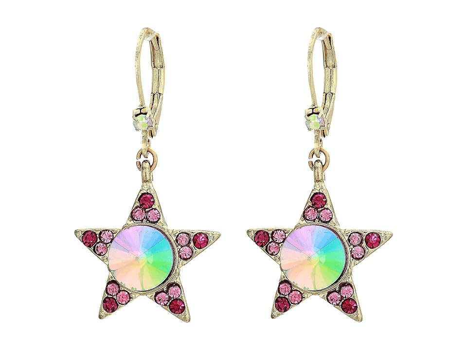 

Betsey Johnson Star Drop Earrings (Pink) Earring
