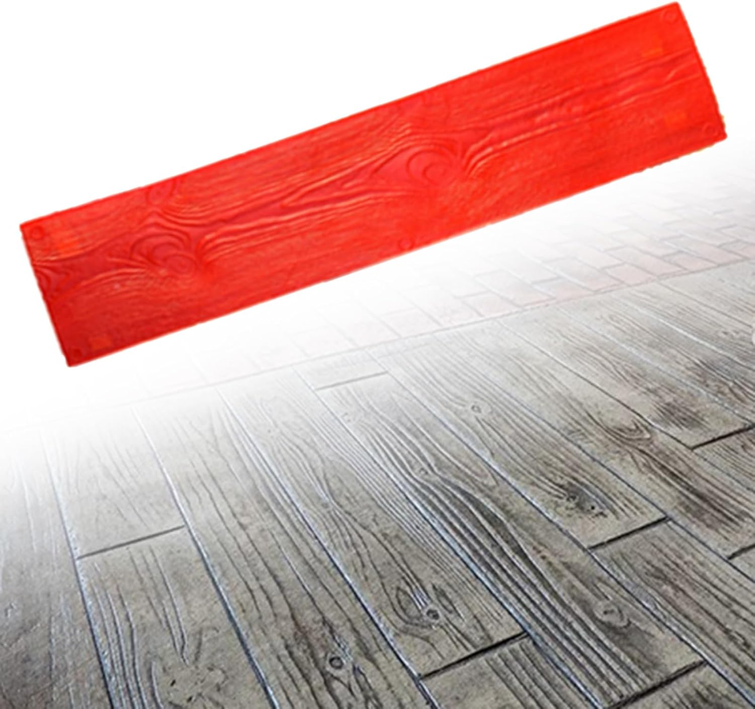 Wood Concrete Texture Printing Stamps, Decorative Polyurethane Pad for Concrete Ground, Realistic Pattern Cement Concrete Molds and Forms (Color : 5 PCS)